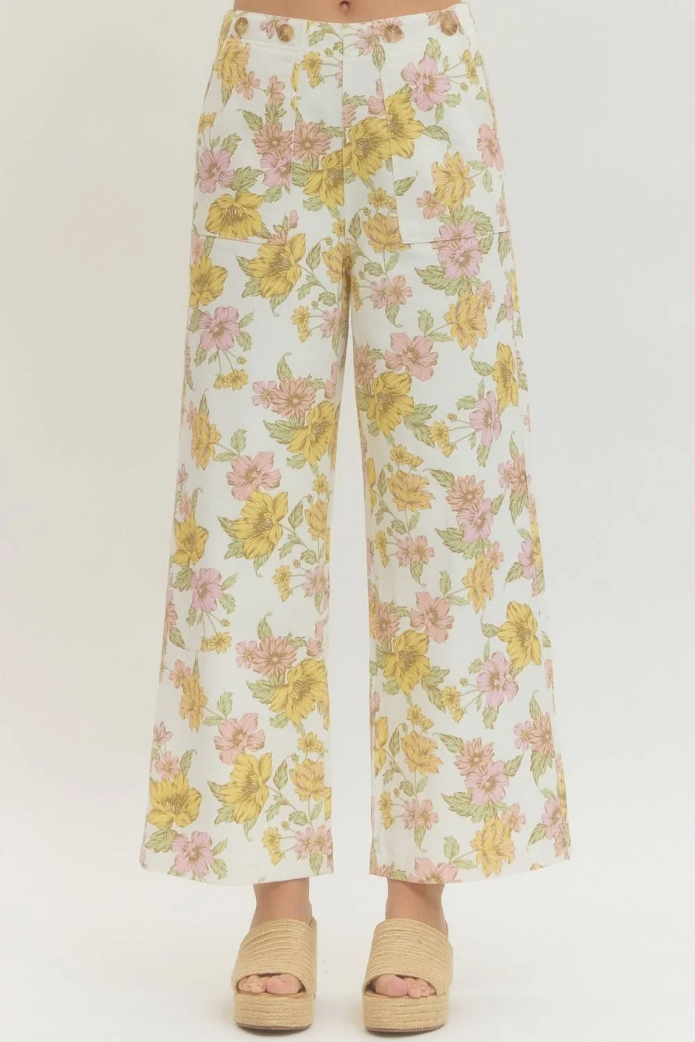 Floral Entro wide leg pants
