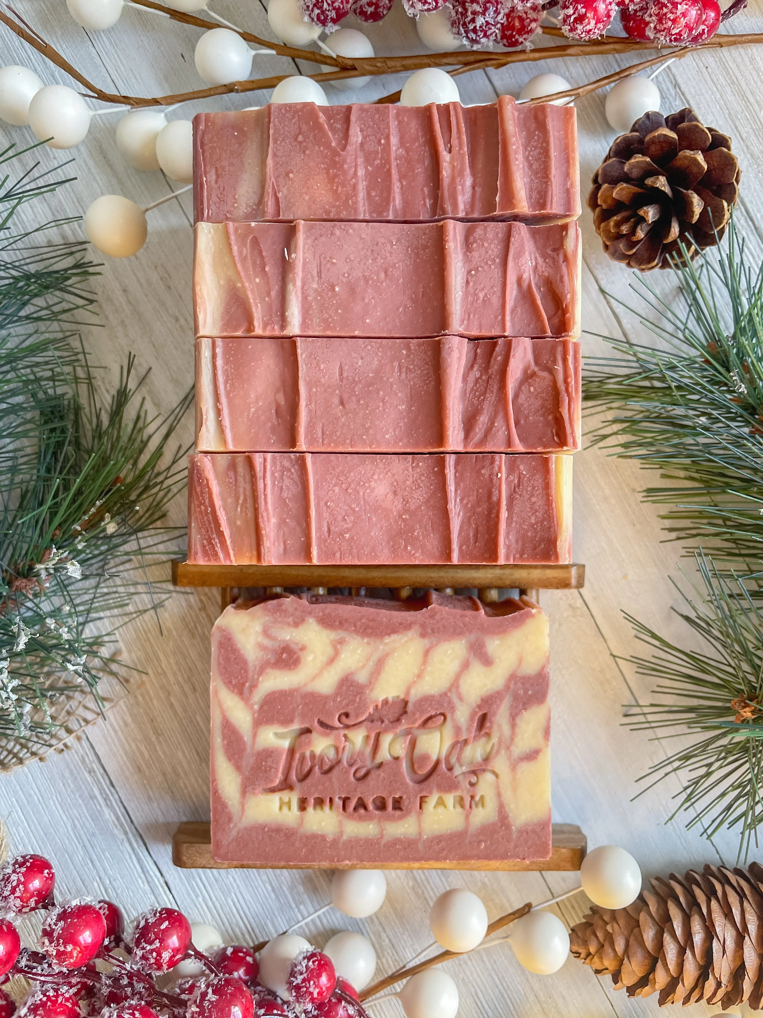 Candy Cane Goat Milk Soap
