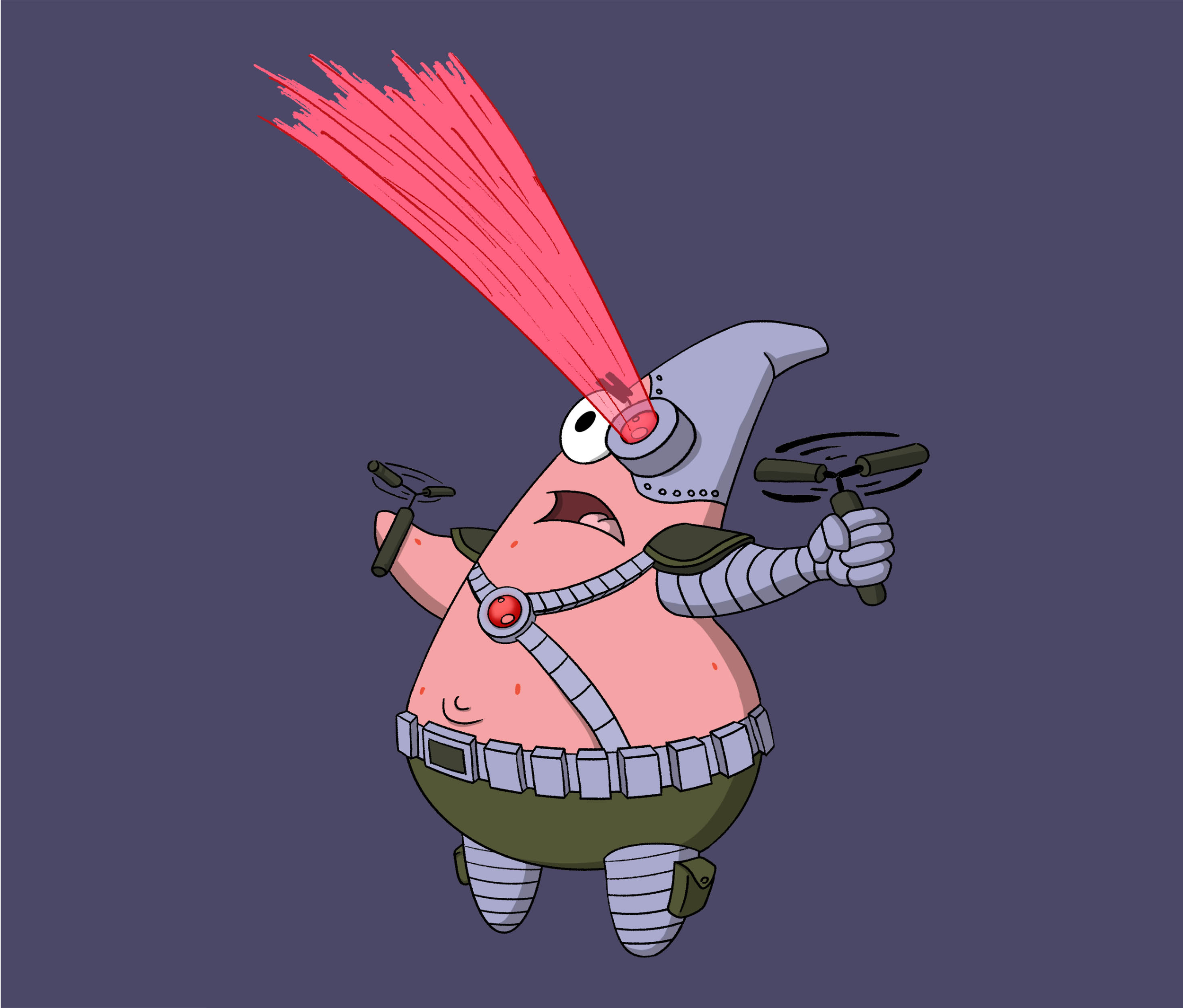 CyberPatrick (Spongebob x X-Men)