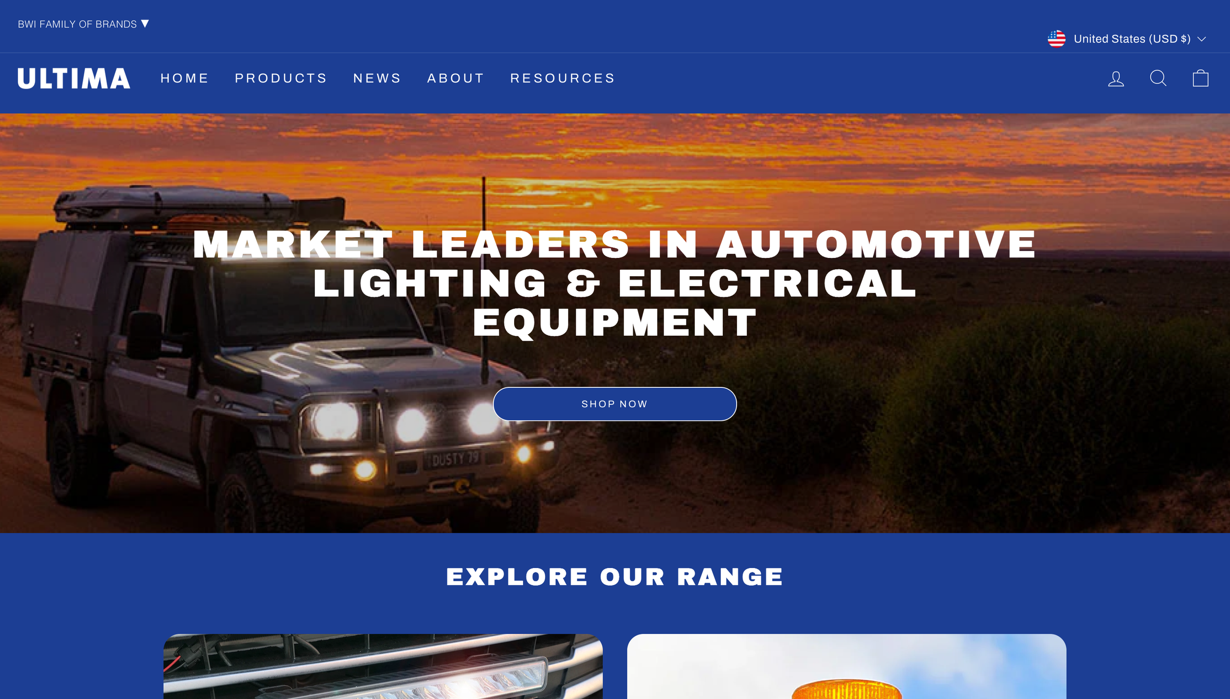Ultima Product Site