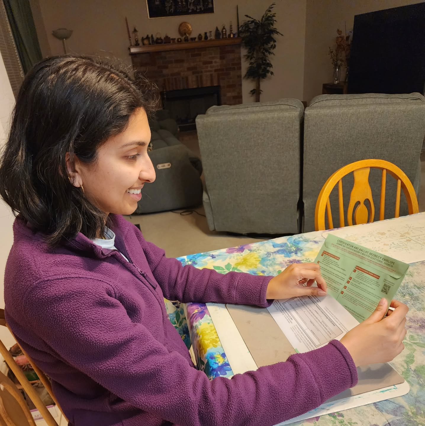 My parents and I have voted by mail for years and this year was no different. Earlier this week, we had the proud moment of casting votes for so many of my amazing friends who are running in this municipal election, and of course, casting three votes