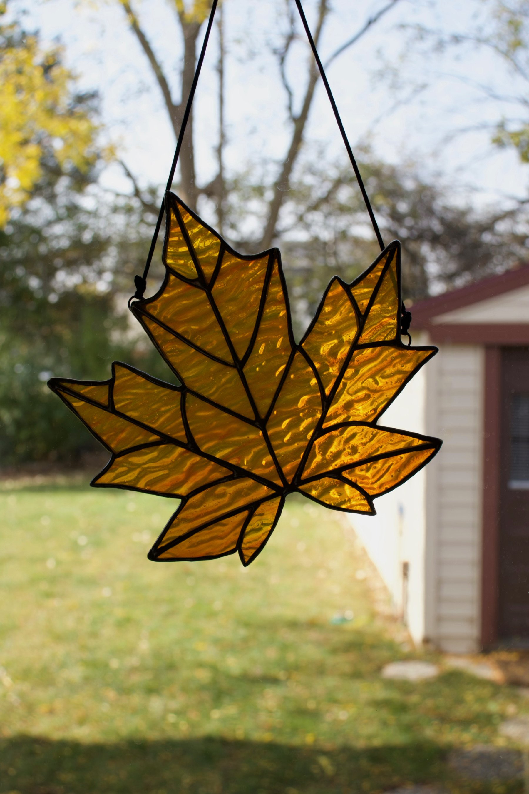 Orange Ripple Fall Leaf