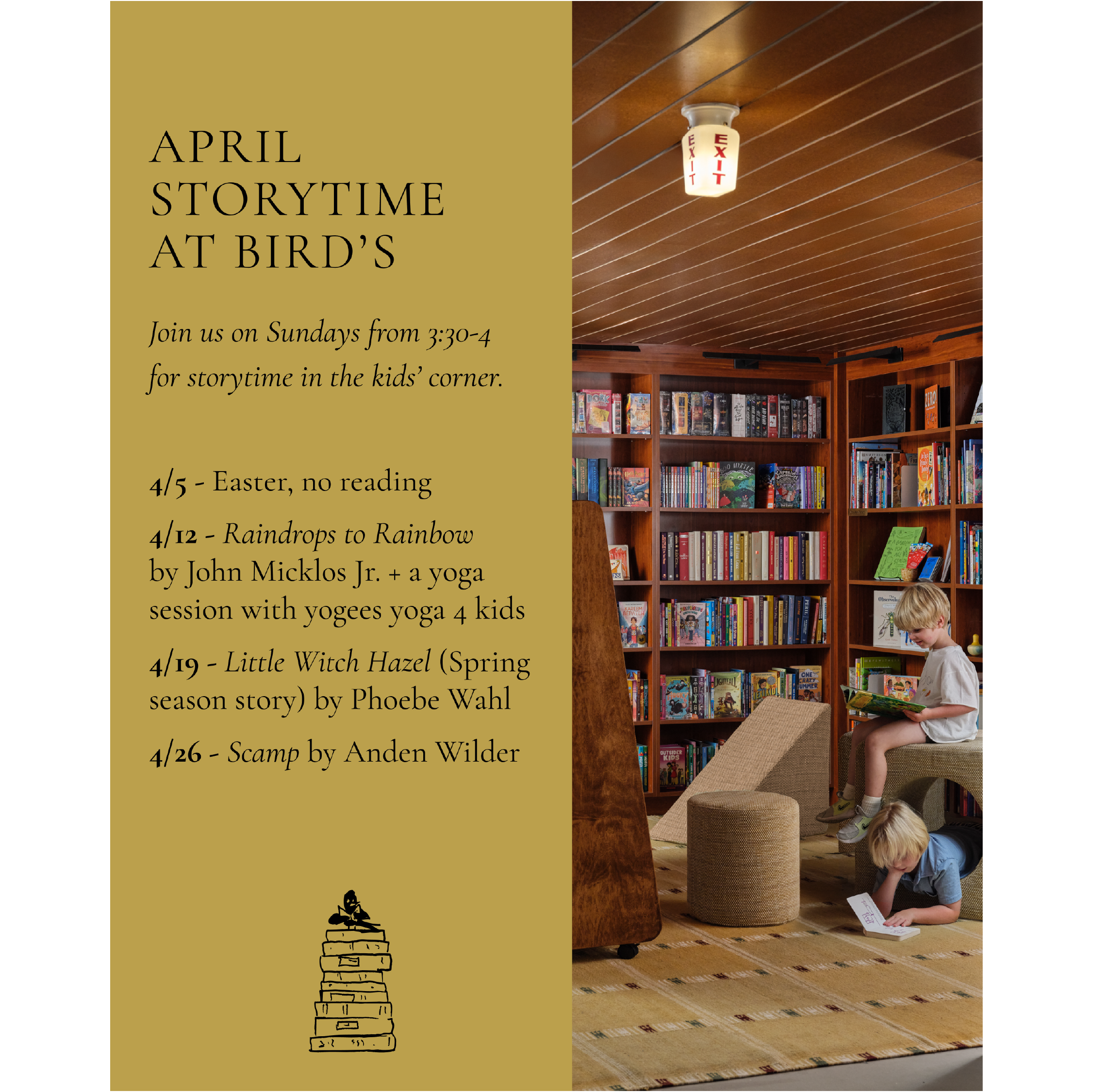 APRIL STORYTIME