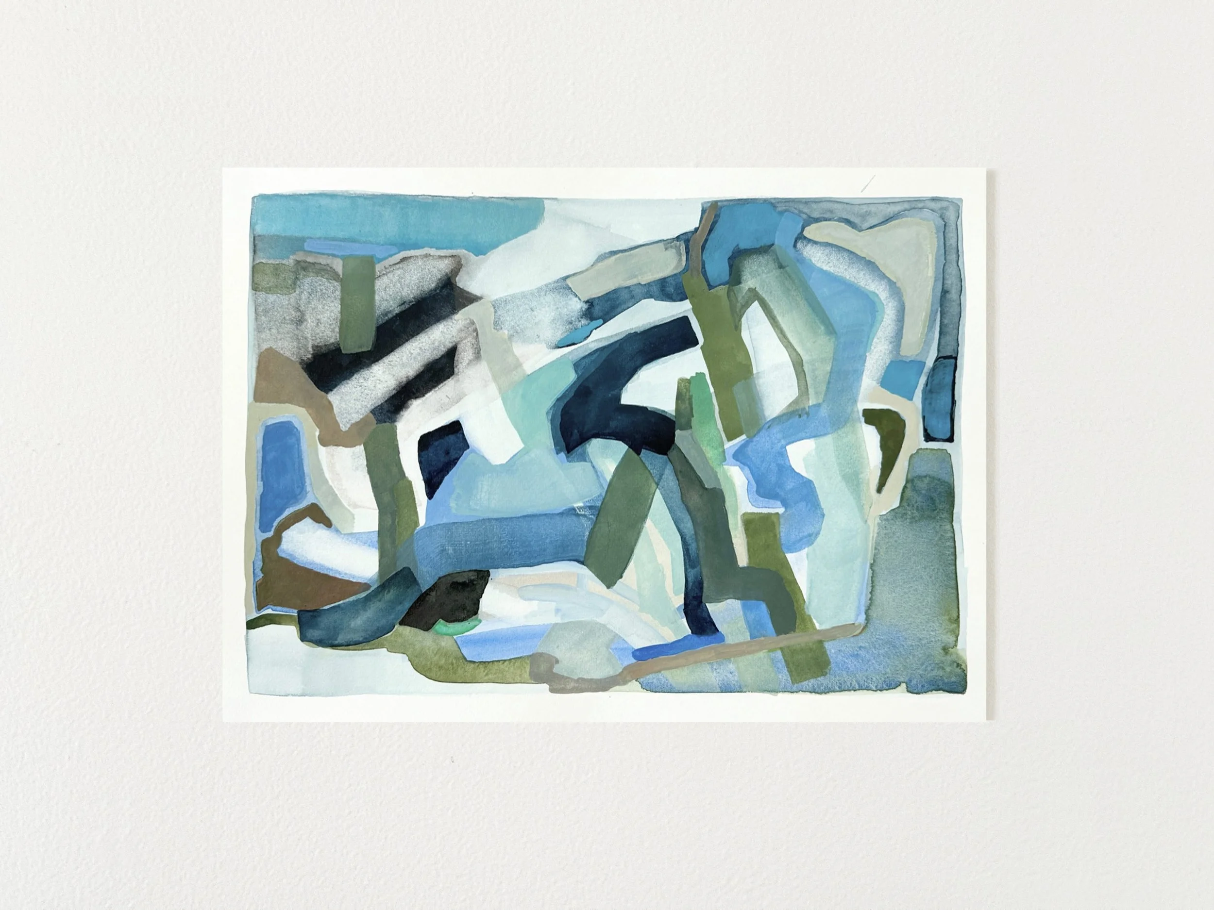 Marsh & Sky | 2025 | watercolor on hotpressed paper | 15" x 11" | $180