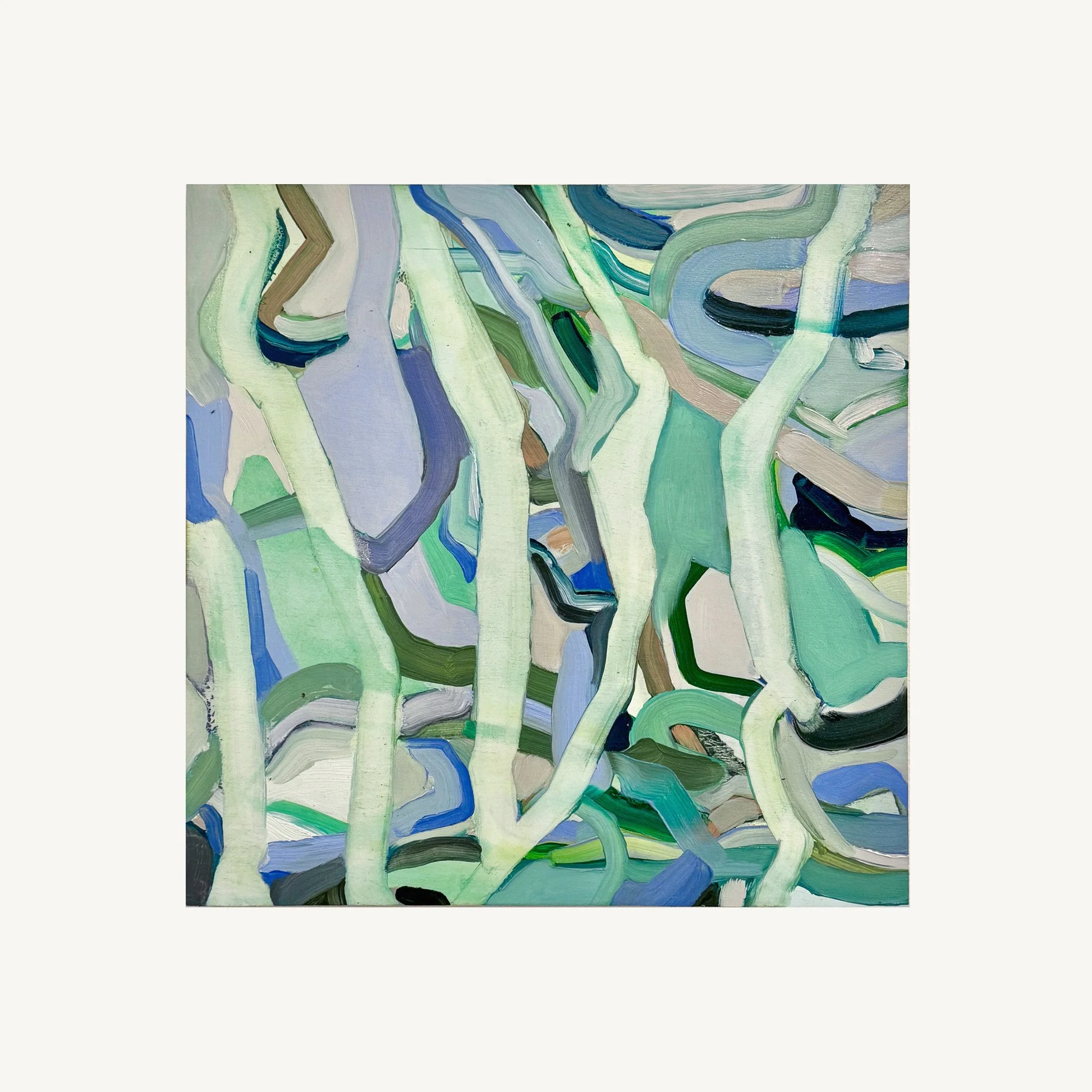 IN THE TREES STUDY | oil on birch panel | 12" x 12"