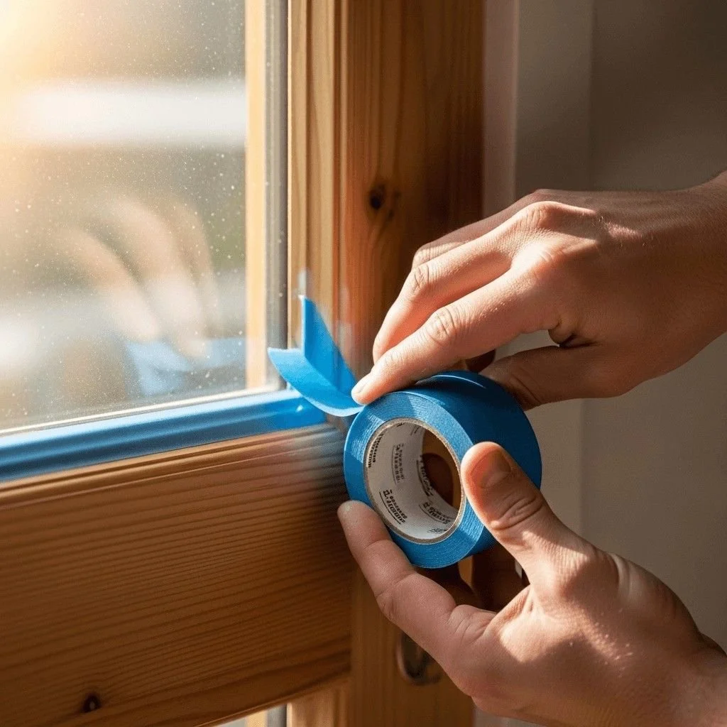 How To Apply Masking Tape Before Painting