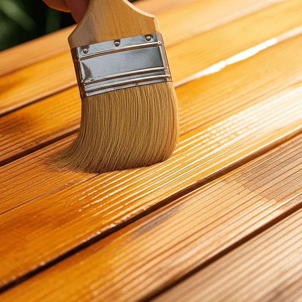 staining a timber deck for a home in fendalton, christchurch