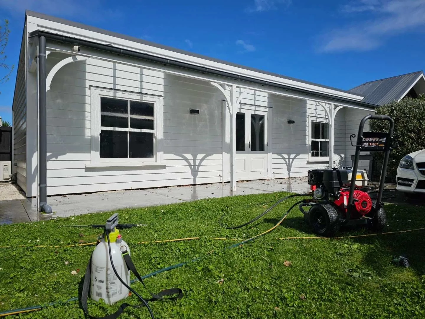 expert house painting service showcase of a recently finished  property exterior in christchurch