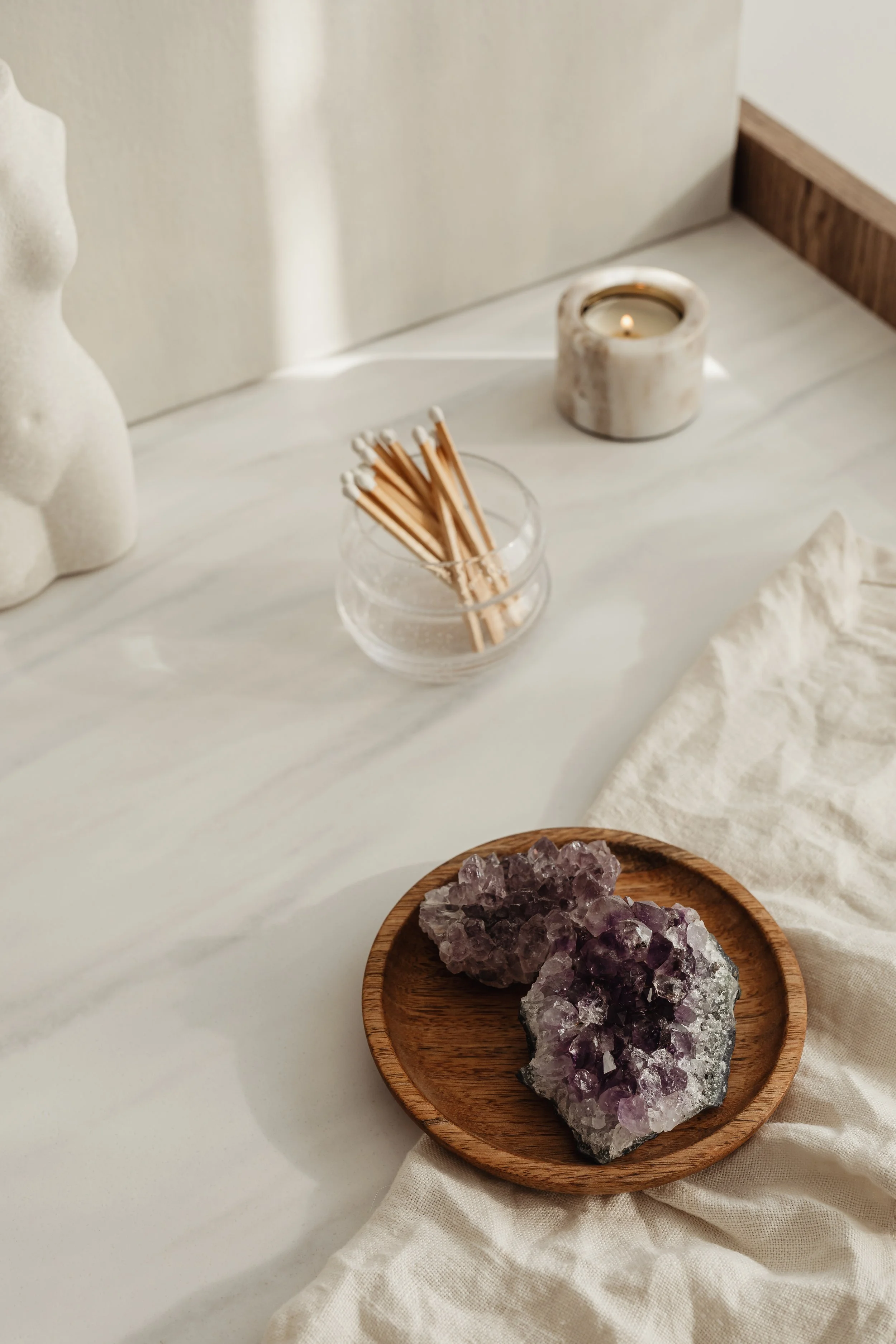 clear and calm meditative space