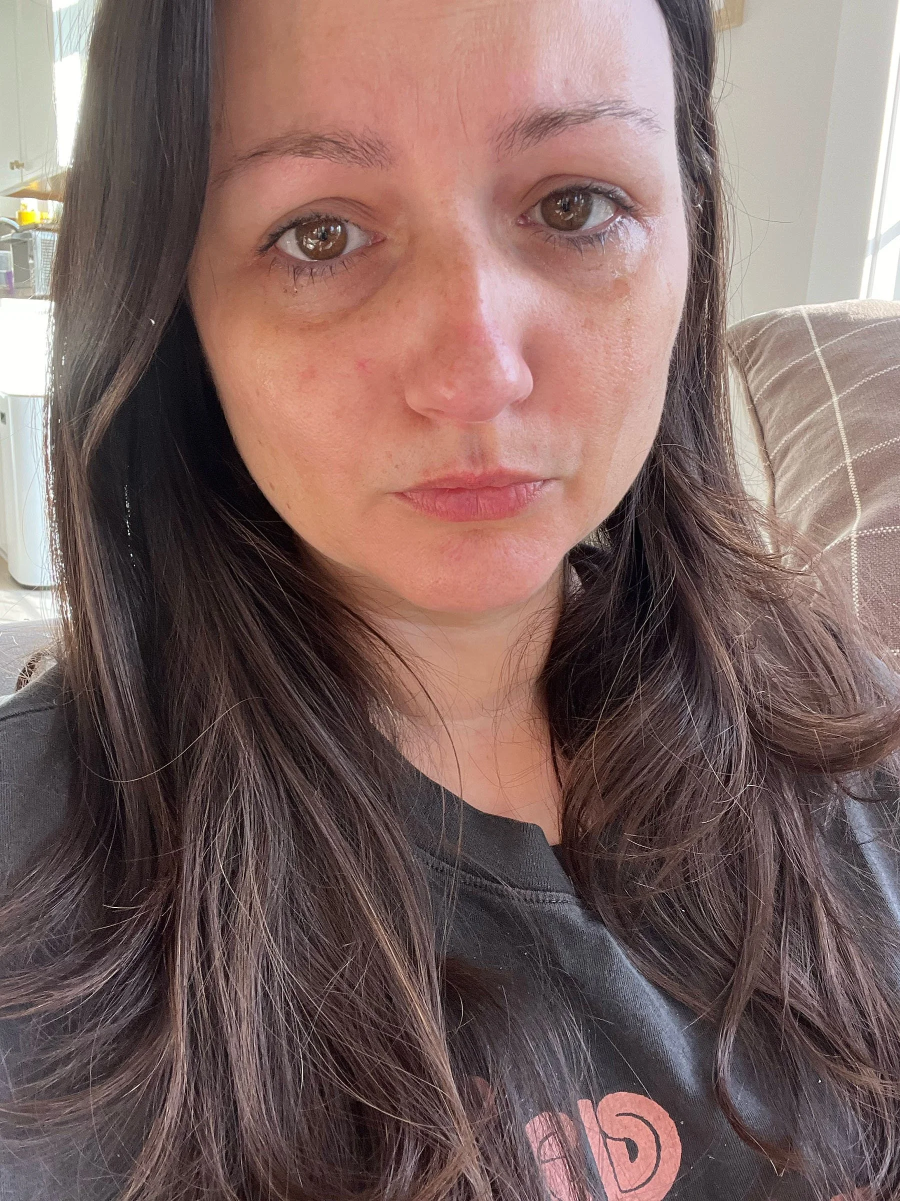 Farrah crying and letting go of holding it together