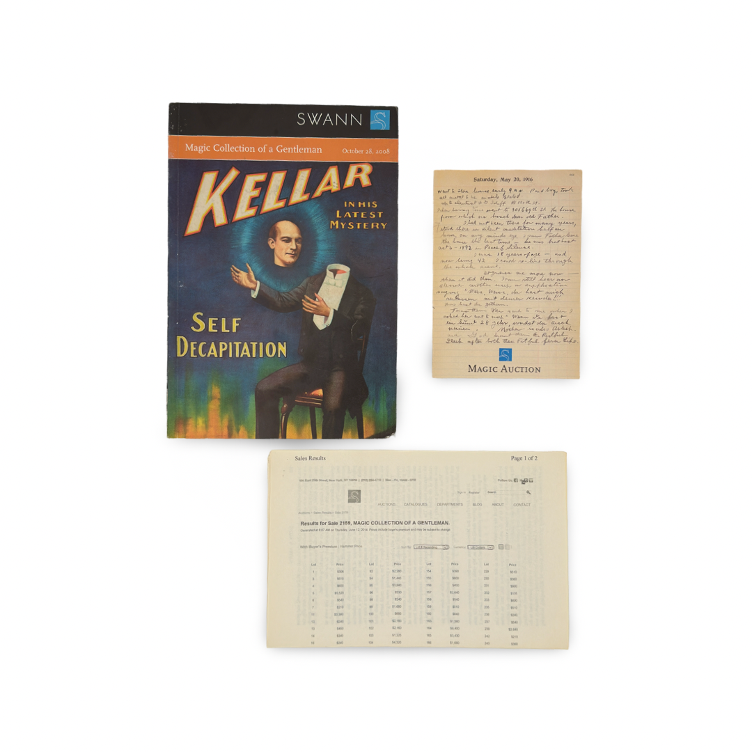 Magic Collection of a Gentleman. New York: Swann Galleries, October 28, 2008.