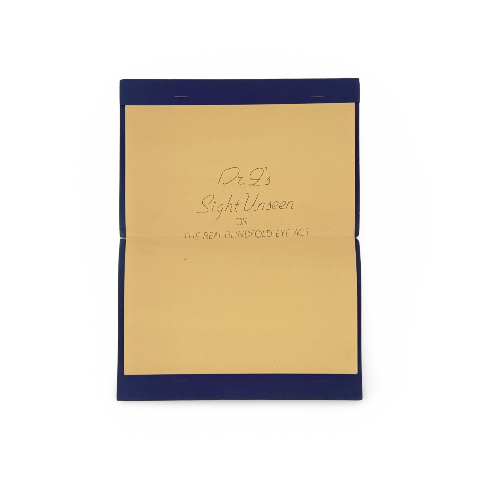 Dr. Q’s Sight Unseen