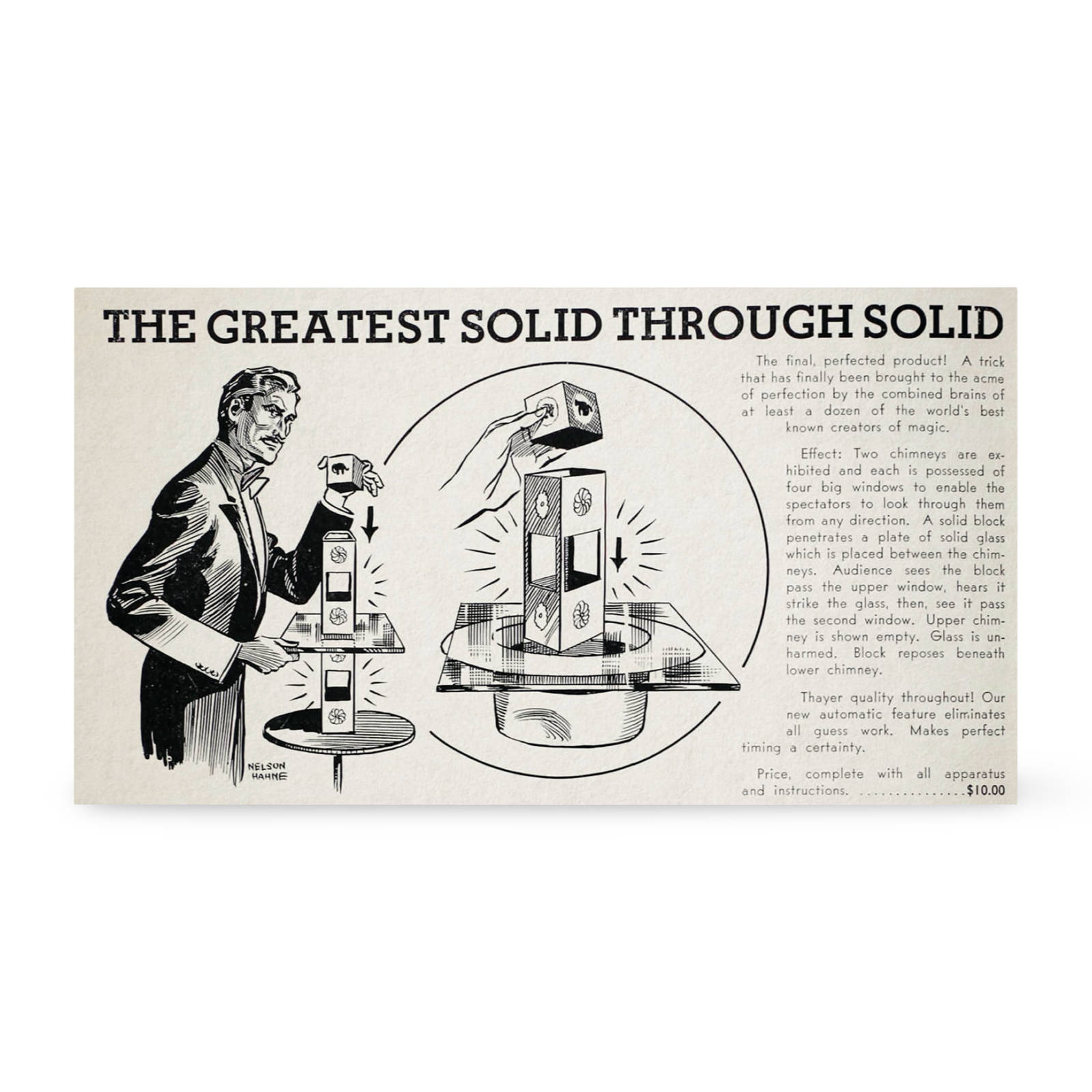 Solid Through Solid (Block Go). F.G. Thayer, ca. 1940s.