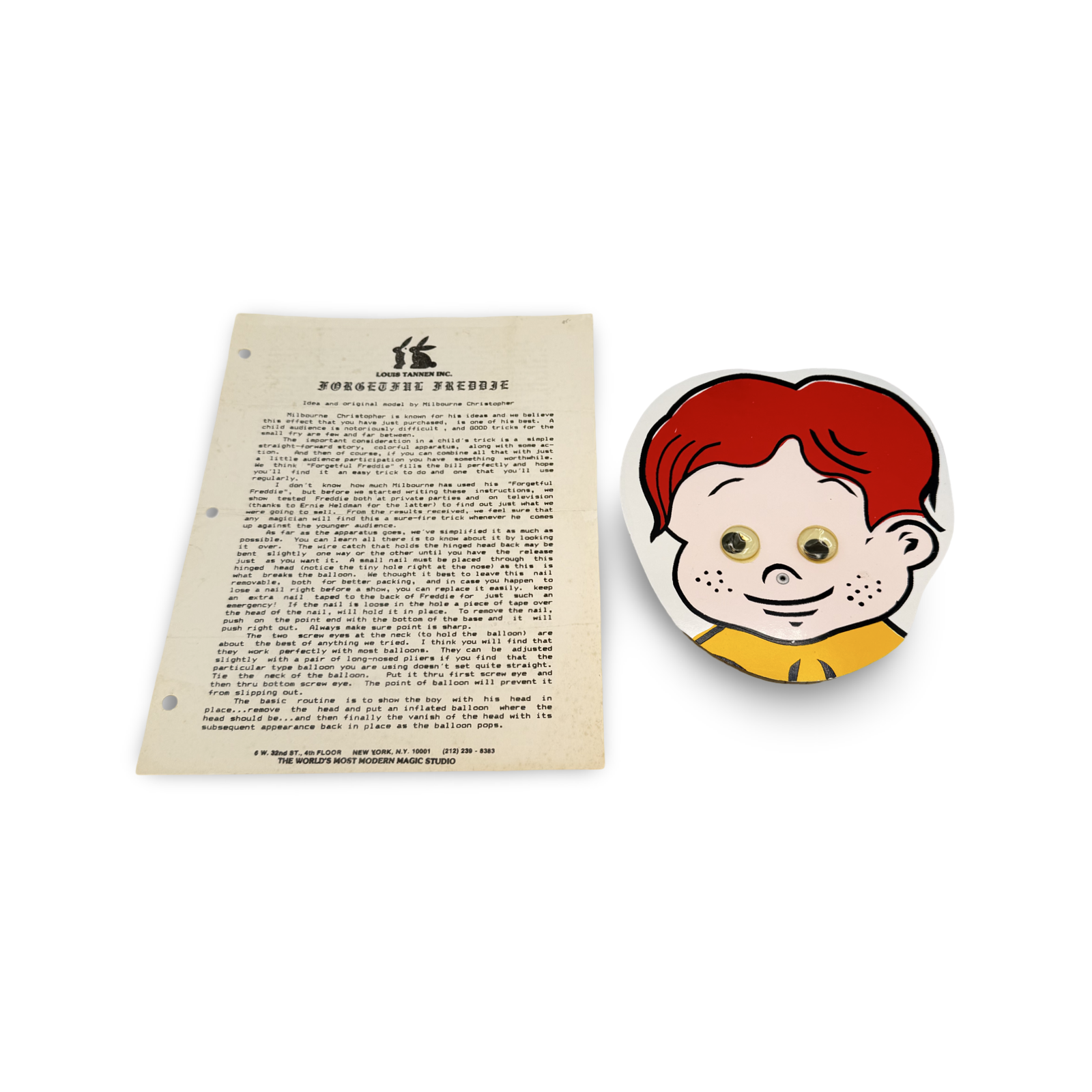 Forgetful Freddie. Louis Tannen, ca. mid-20th century.