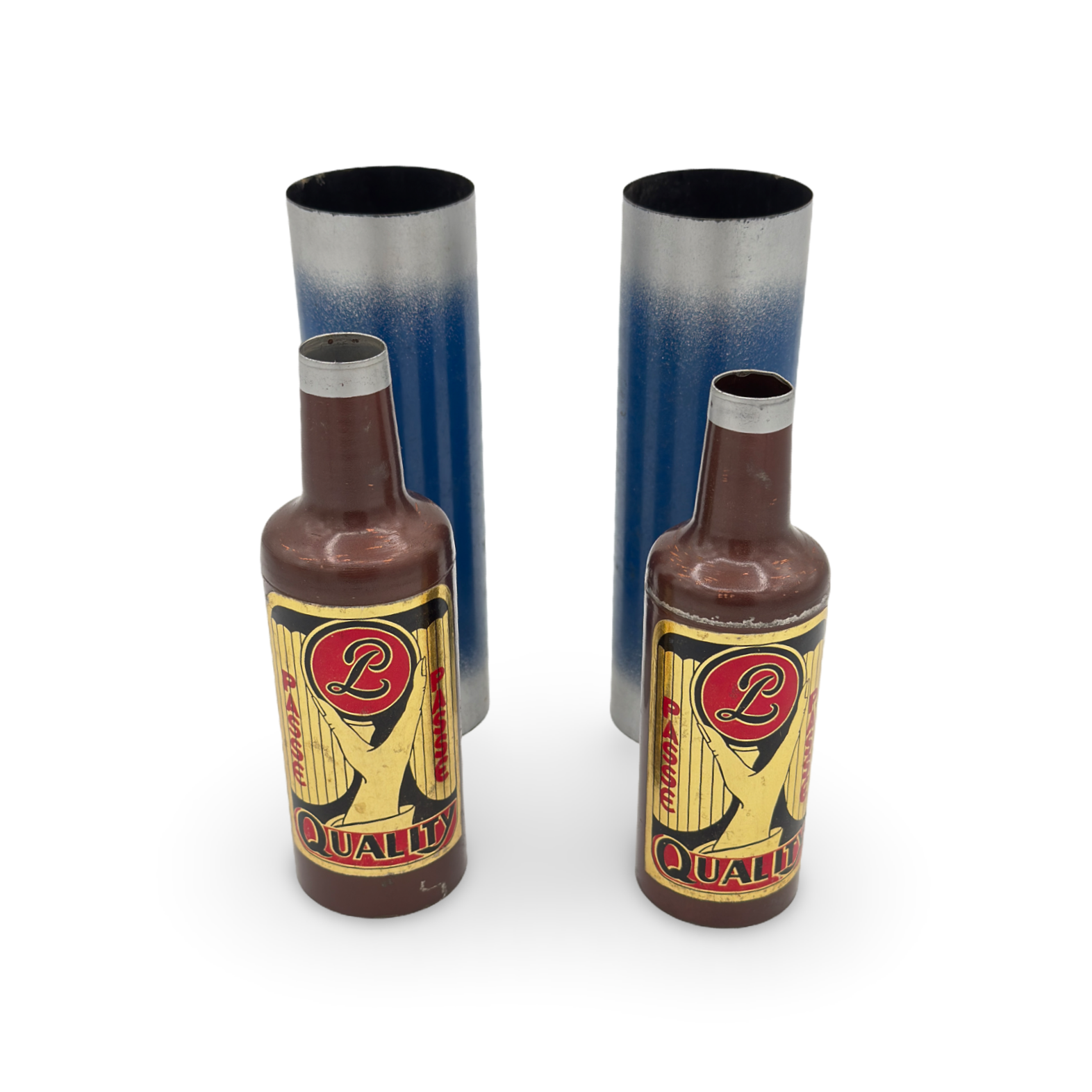 Miniature Passe Passe Bottles. Petrie & Lewis (P&L), ca. 1940s