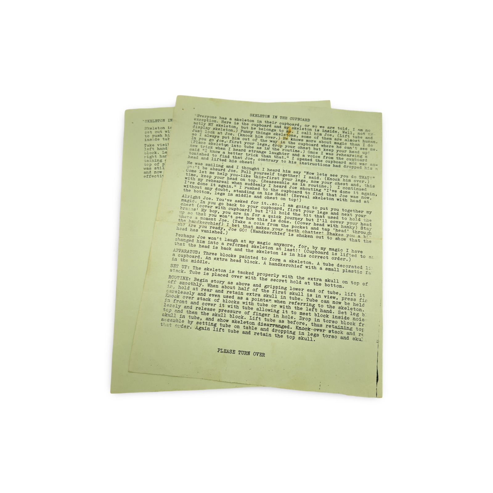 Skeleton in the Cupboard. Maker unknown, mid-20th century.