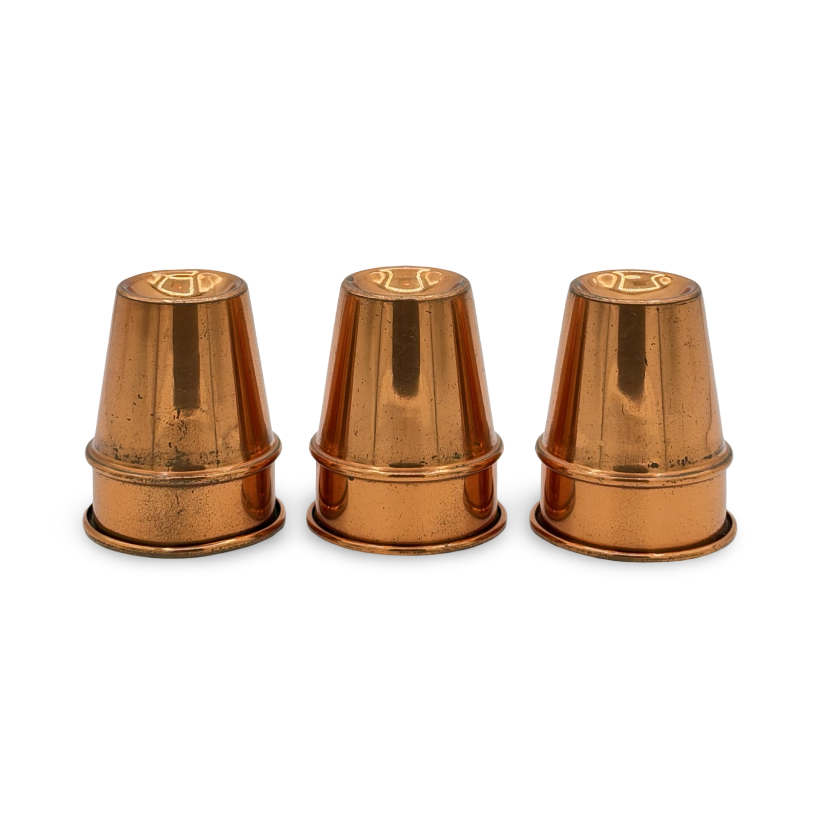 Petrie & Lewis Copper Cups. P & L, New Haven, Connecticut, ca. 1940s.