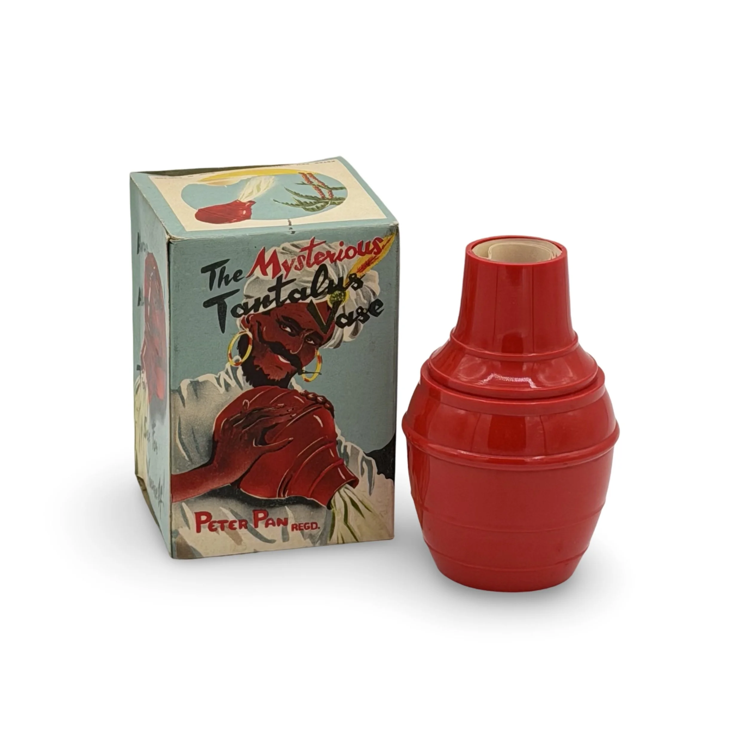 Tantalus Vase. Peter Pan Product, England, ca. 1950s.