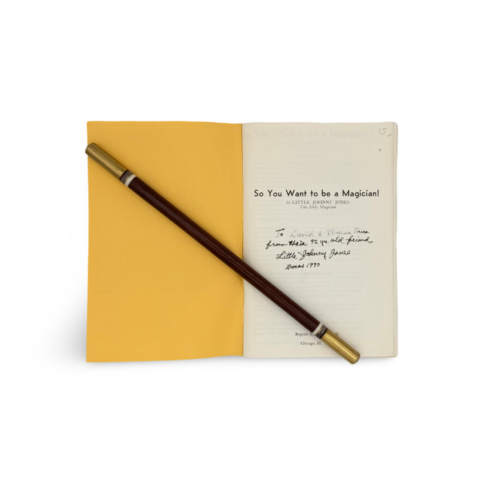 So You Want to Be a Magician! Little Johnny Jones. Chicago: Magic Inc., 1990 (reprint).