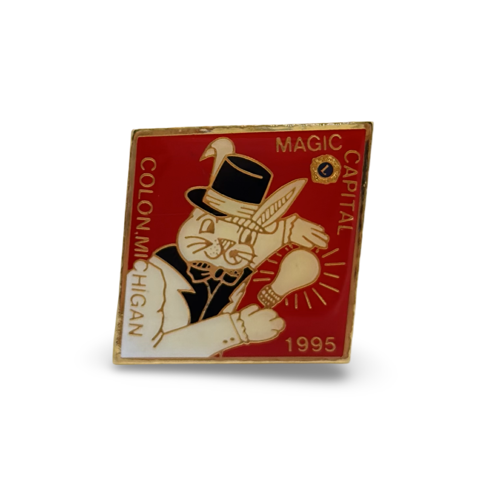 Colon, Michigan “Magic Capital of the World” Lapel Pin Collection. 1987–1995.