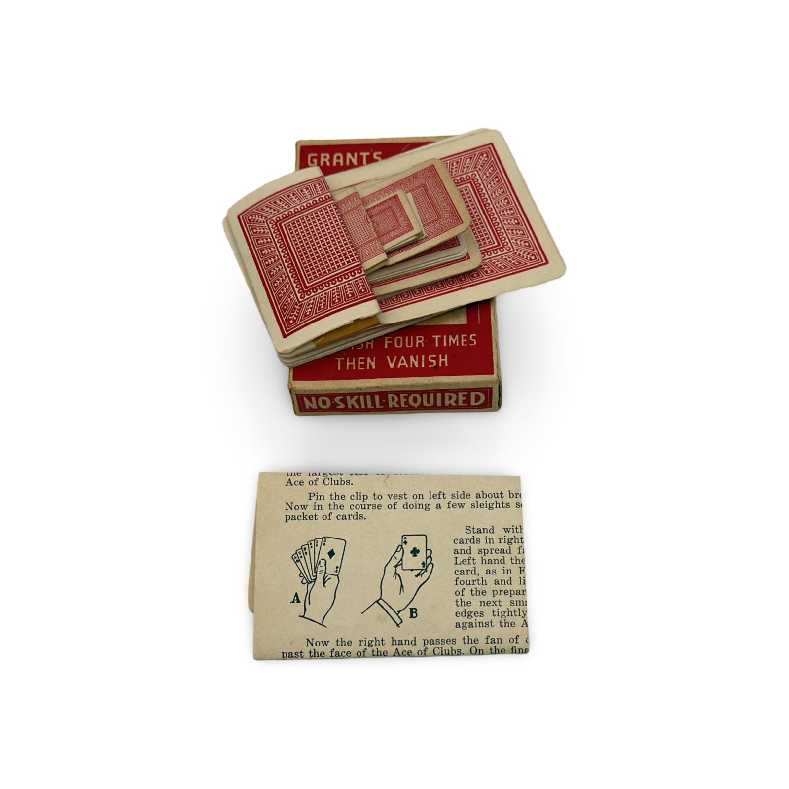 Grant’s Diminishing Cards. S.W. Reilly Co., ca. 1950s.