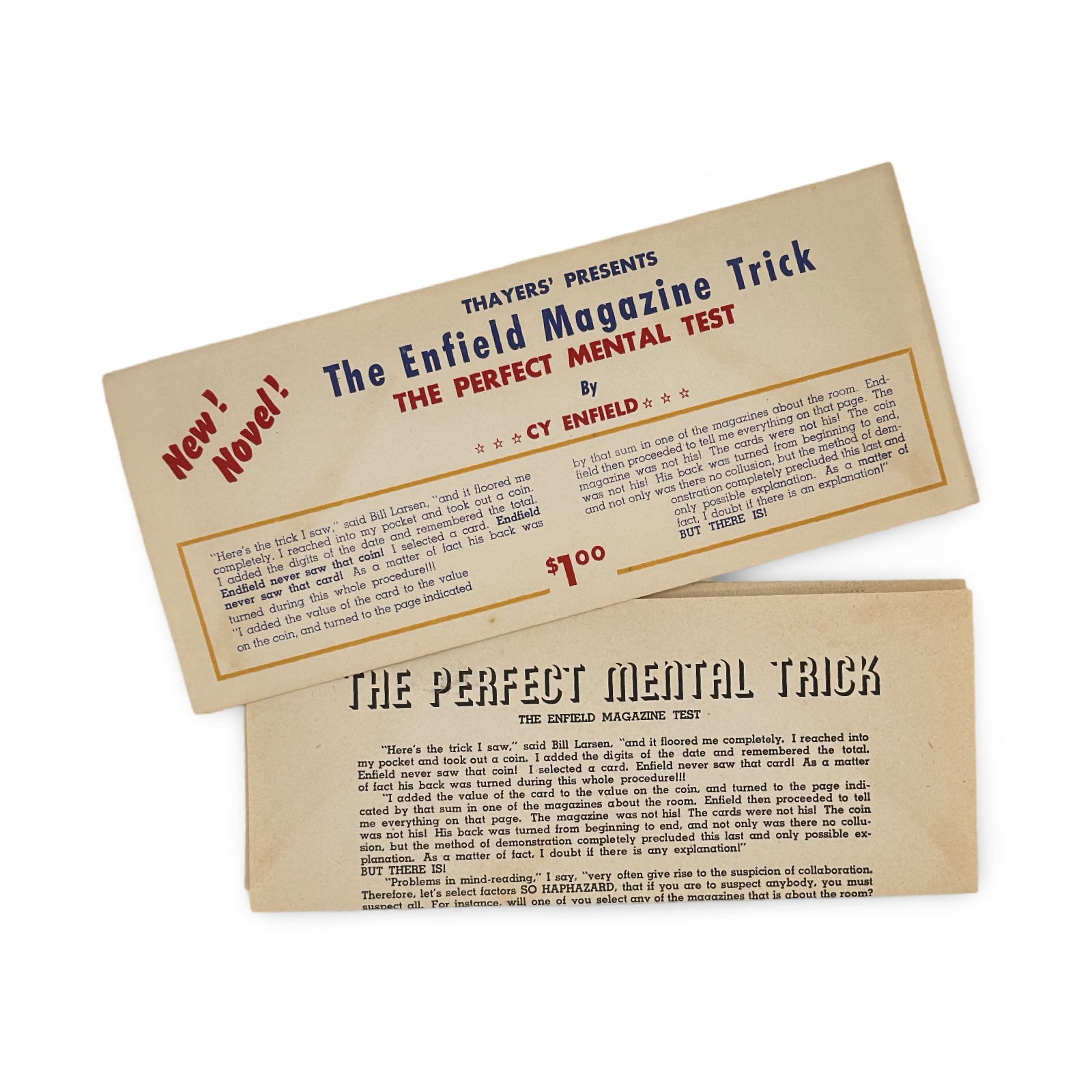 The Enfield Magazine Trick. Cy Enfield. Los Angeles: Thayer’s, ca. 1940s.