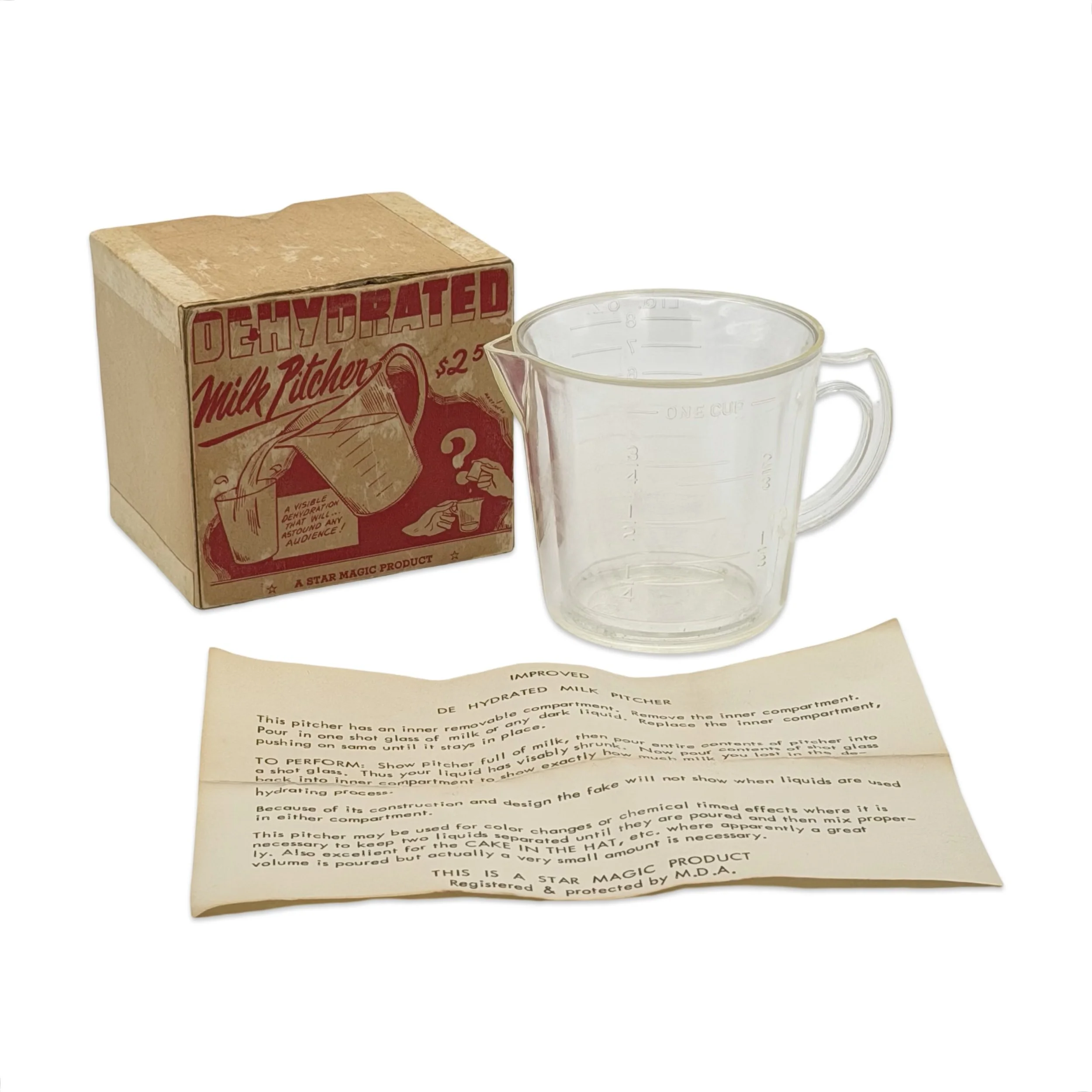 Dehydrated Milk Pitcher. Star Magic, ca. 1950s.