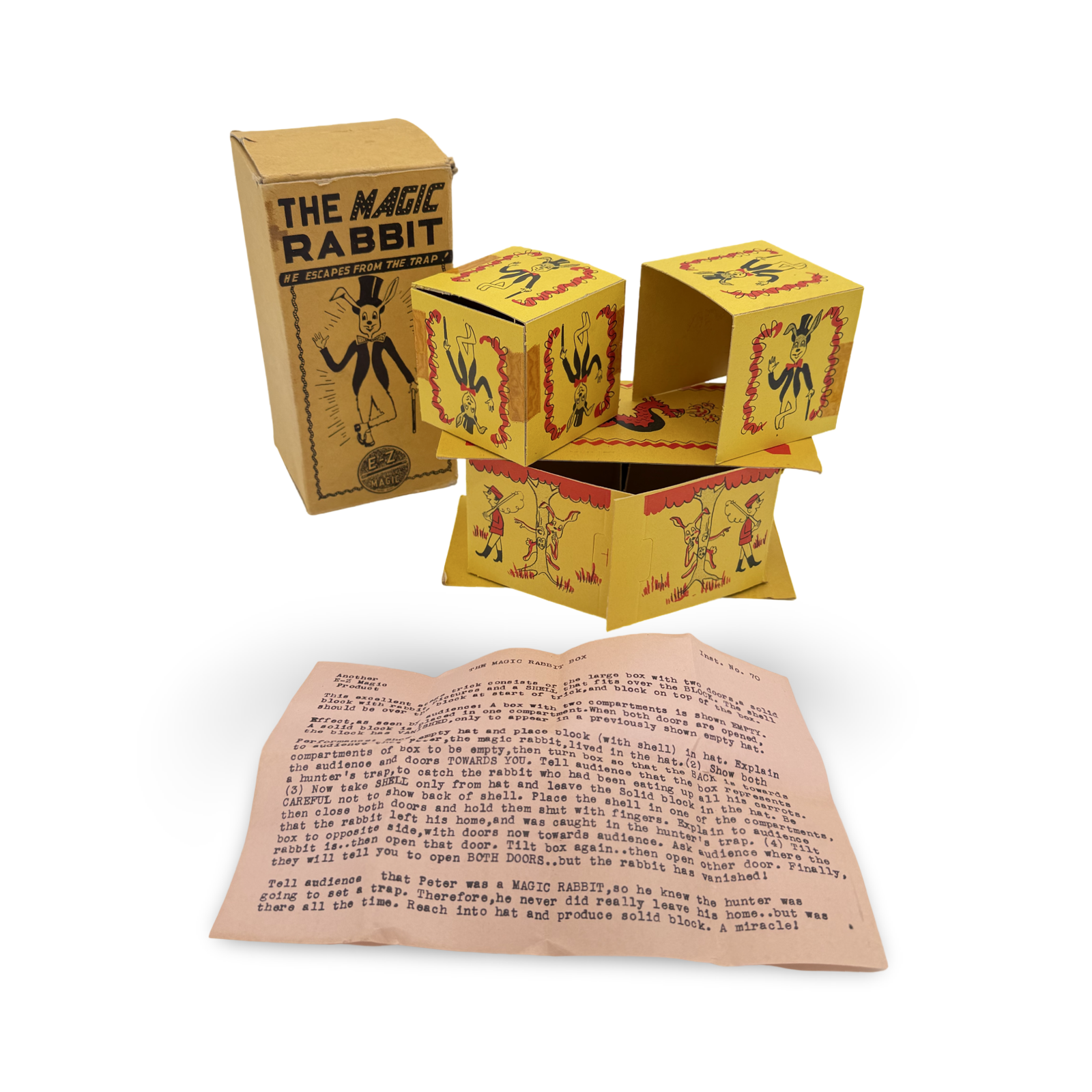 The Magic Rabbit Die Box. E-Z Magic, D. Robbins, Brooklyn, ca. 1955