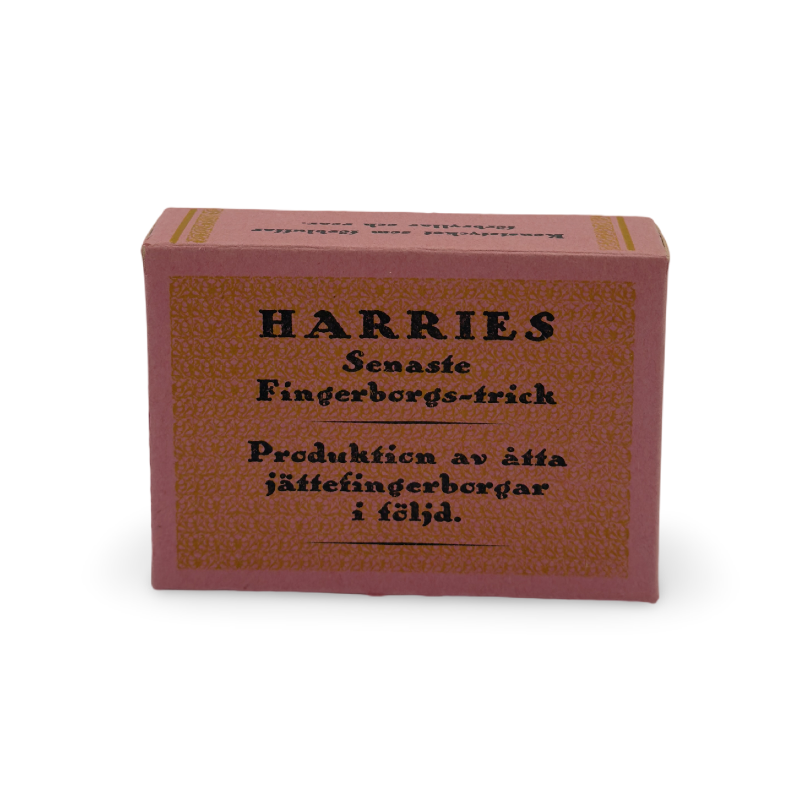 Harries Fingerborgs-trick (Thimble Trick). Sweden: Harries Magic, ca. early–mid 20th century.