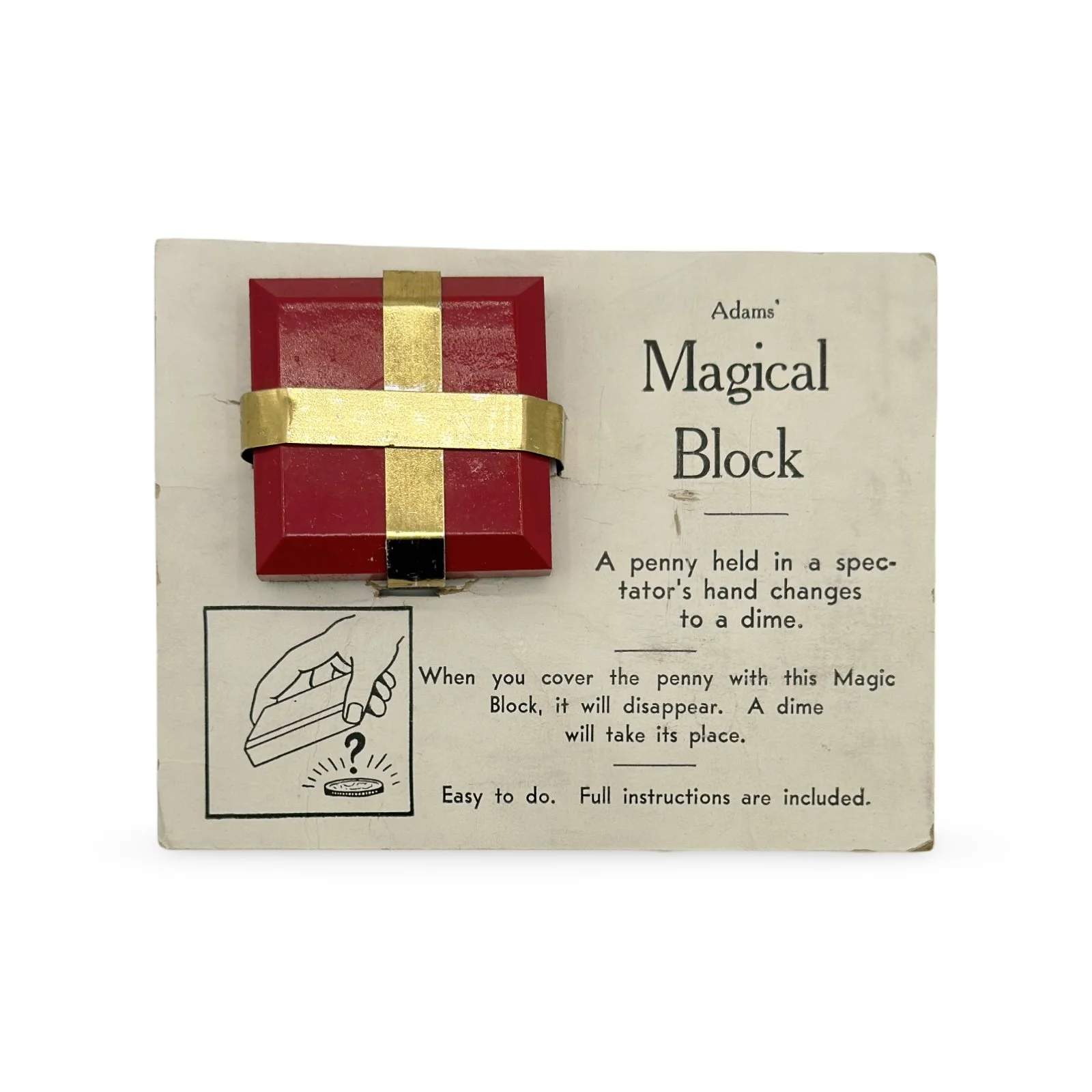 Magical Block. Adams, ca. 1940s–50s.