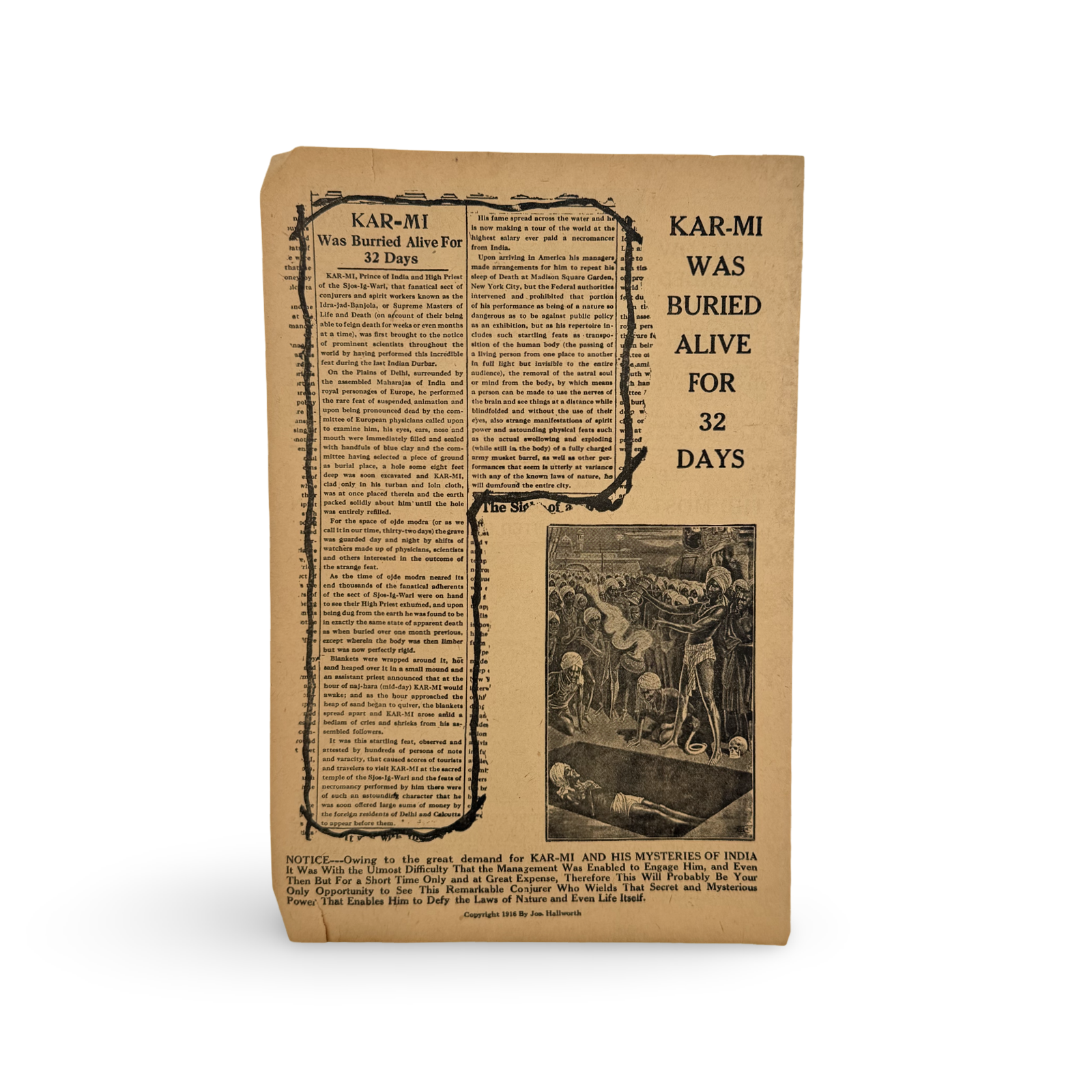 Kar-Mi and His Mysteries of India. Jos. Hallworth, 1916.