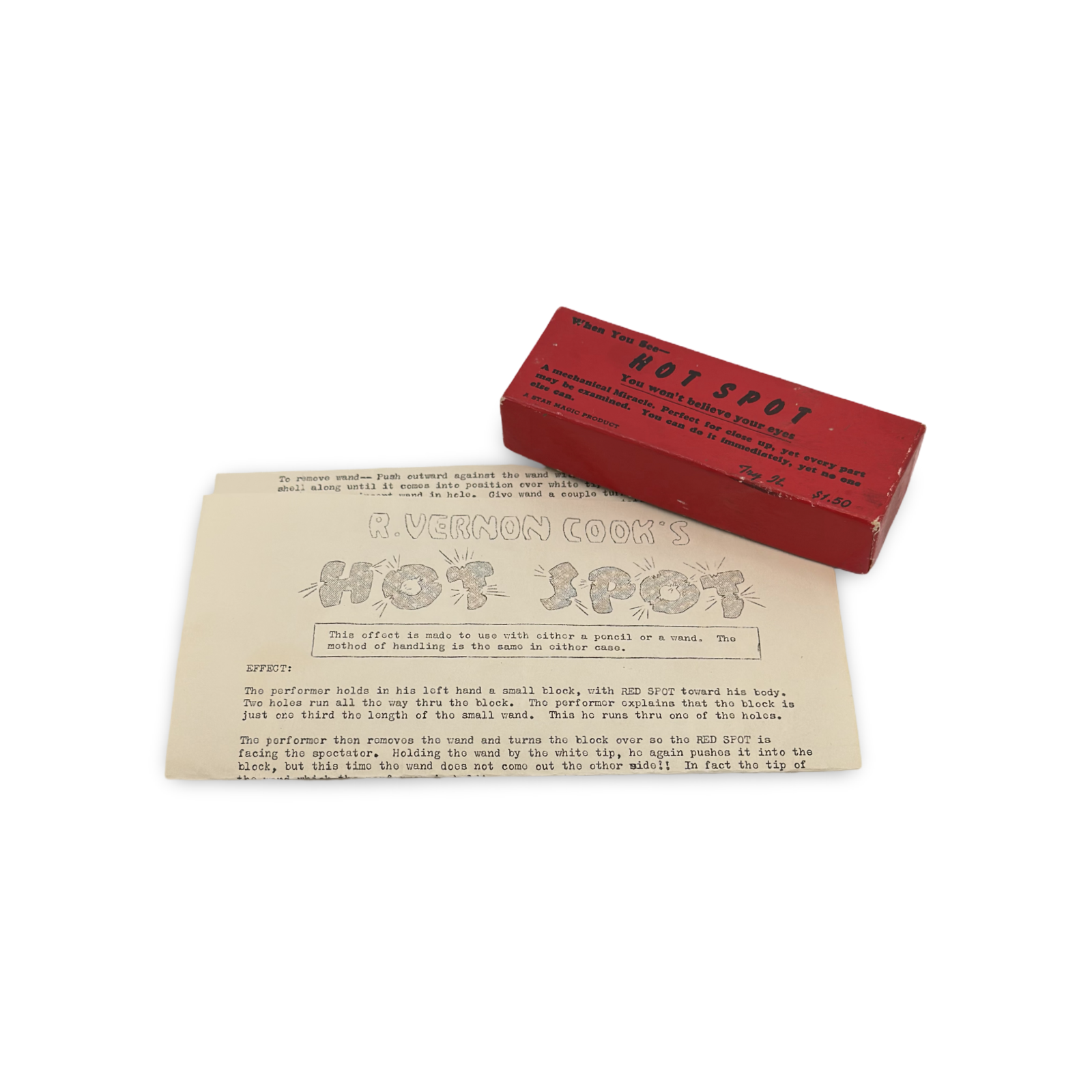 Hot Spot. R. Vernon Cook. A Star Magic Product, ca. 1970s.
