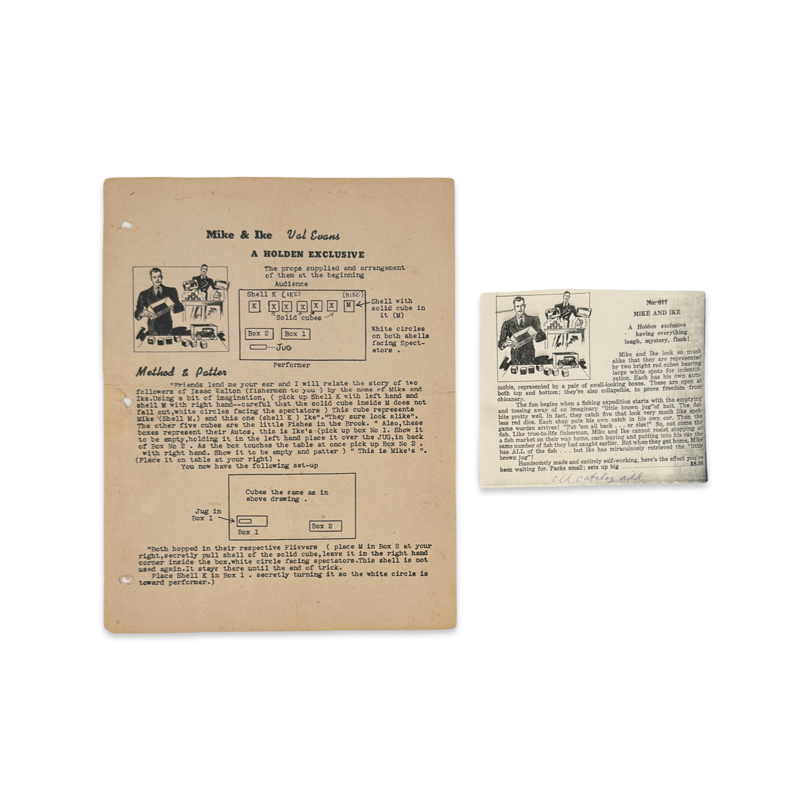 Mike & Ike. Val Evans / Max Holden, ca. 1940s.