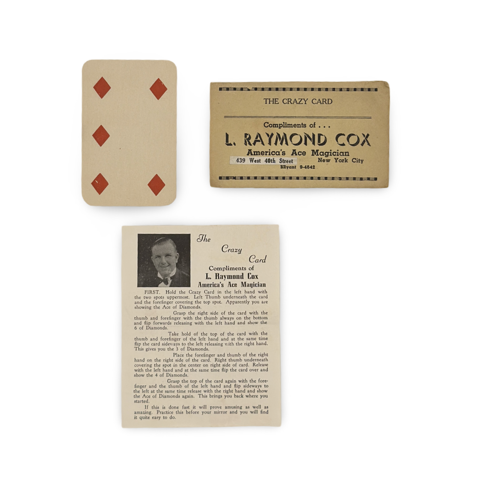 L. Raymond Cox Card Trick