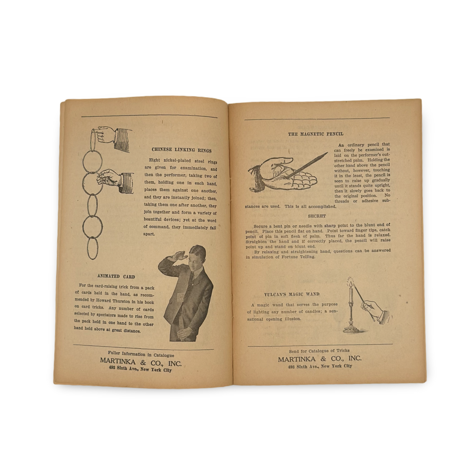 [Houdini] Martinka & Company Catalog. New York, 1919.