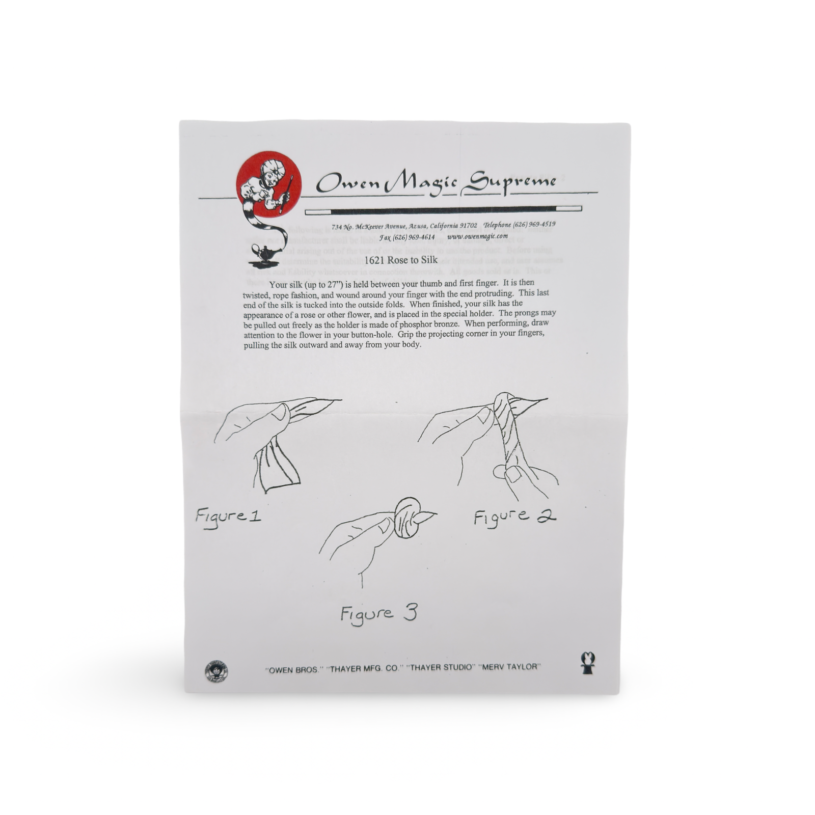 Rose to Silk. Owen Magic Supreme, Azusa, California, ca. late 20th century.