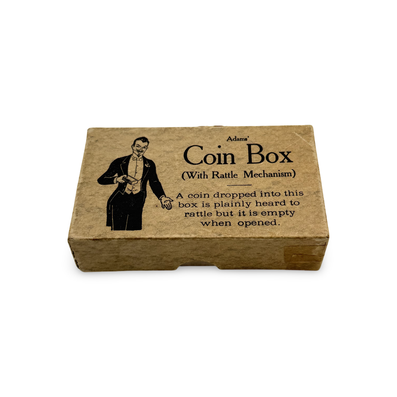 Rattle Box/Coin Box. Adams’, ca. 1940-1950s