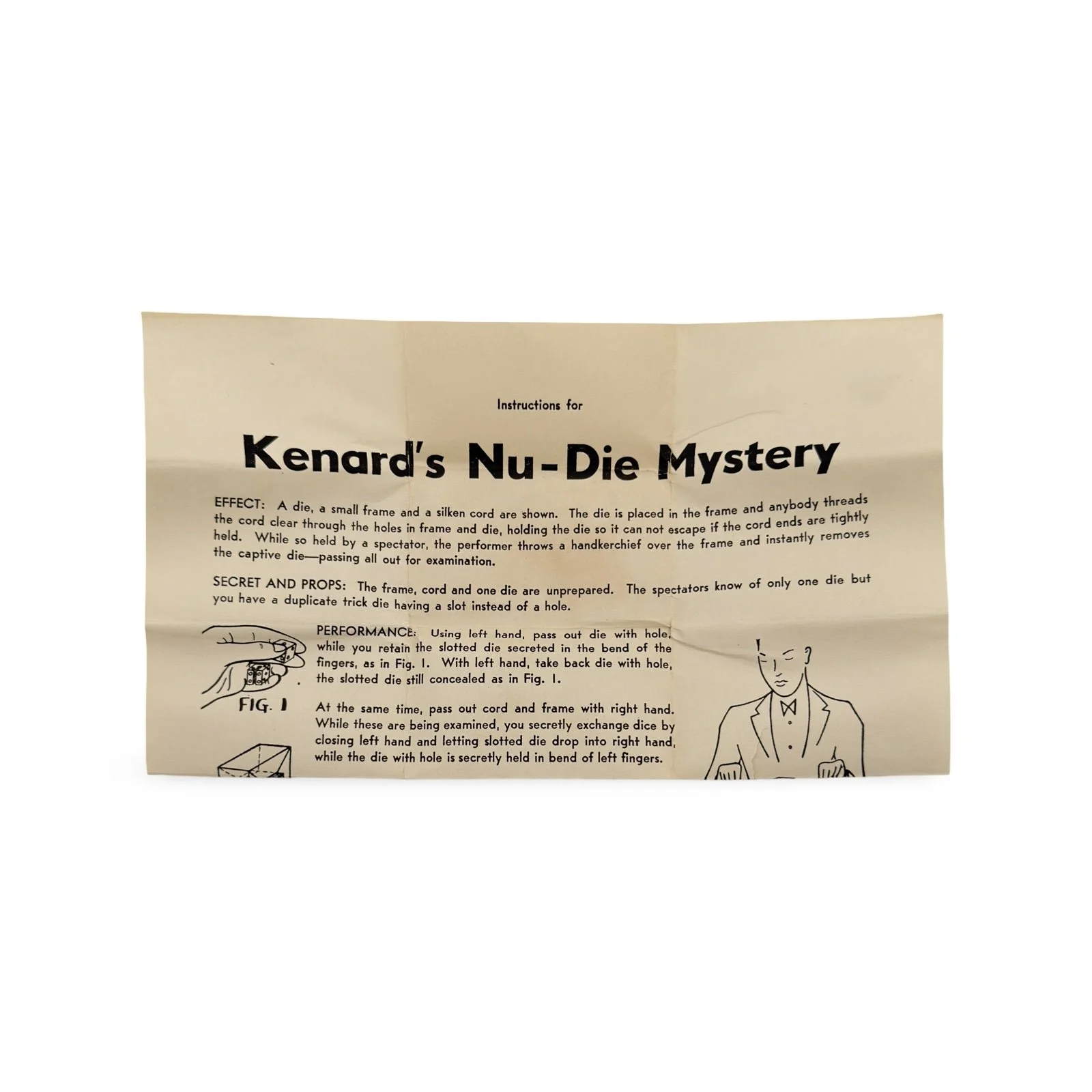 Kenard’s Nu-Die Mystery. Mid-20th century.