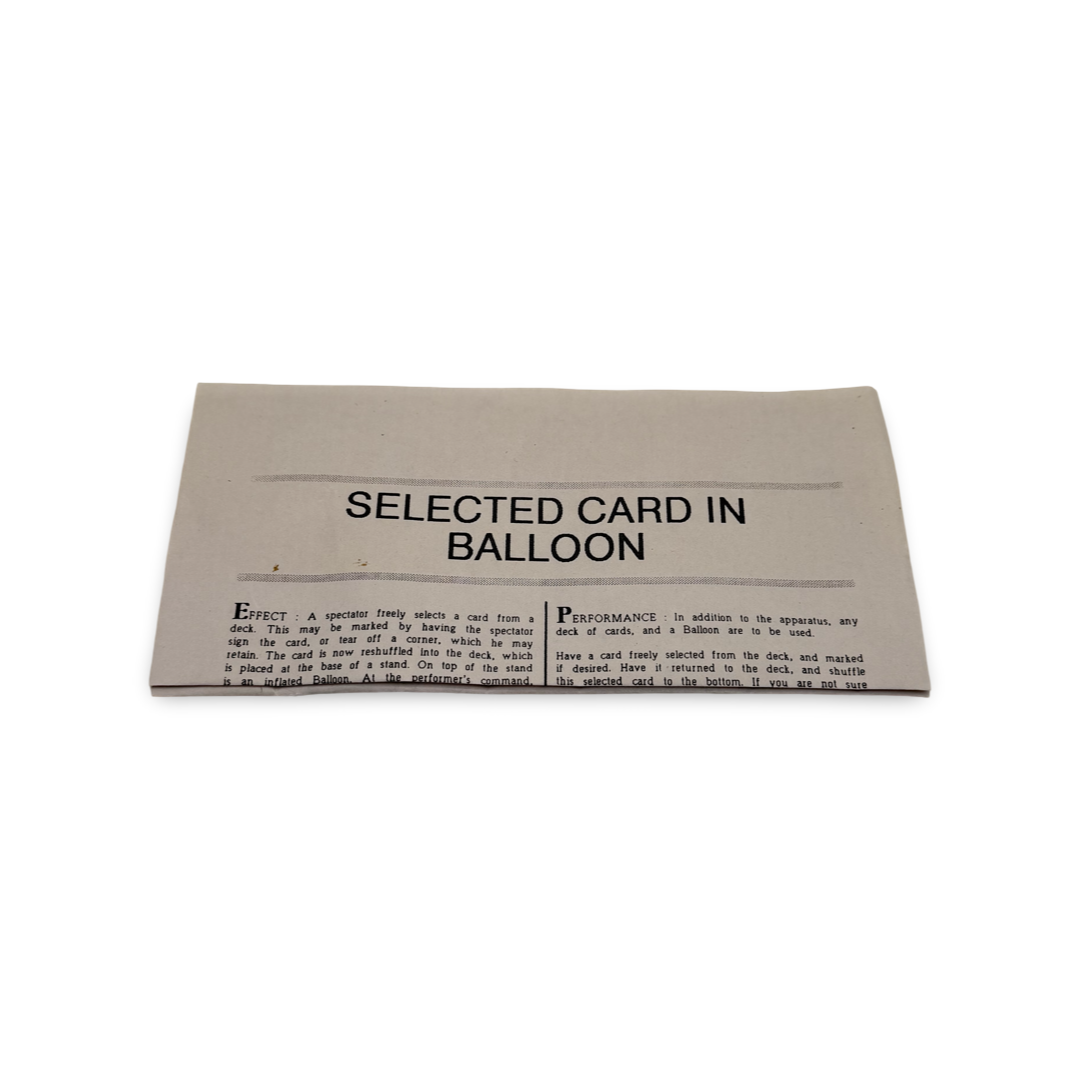 Sam Dalal Selected Card in Balloon