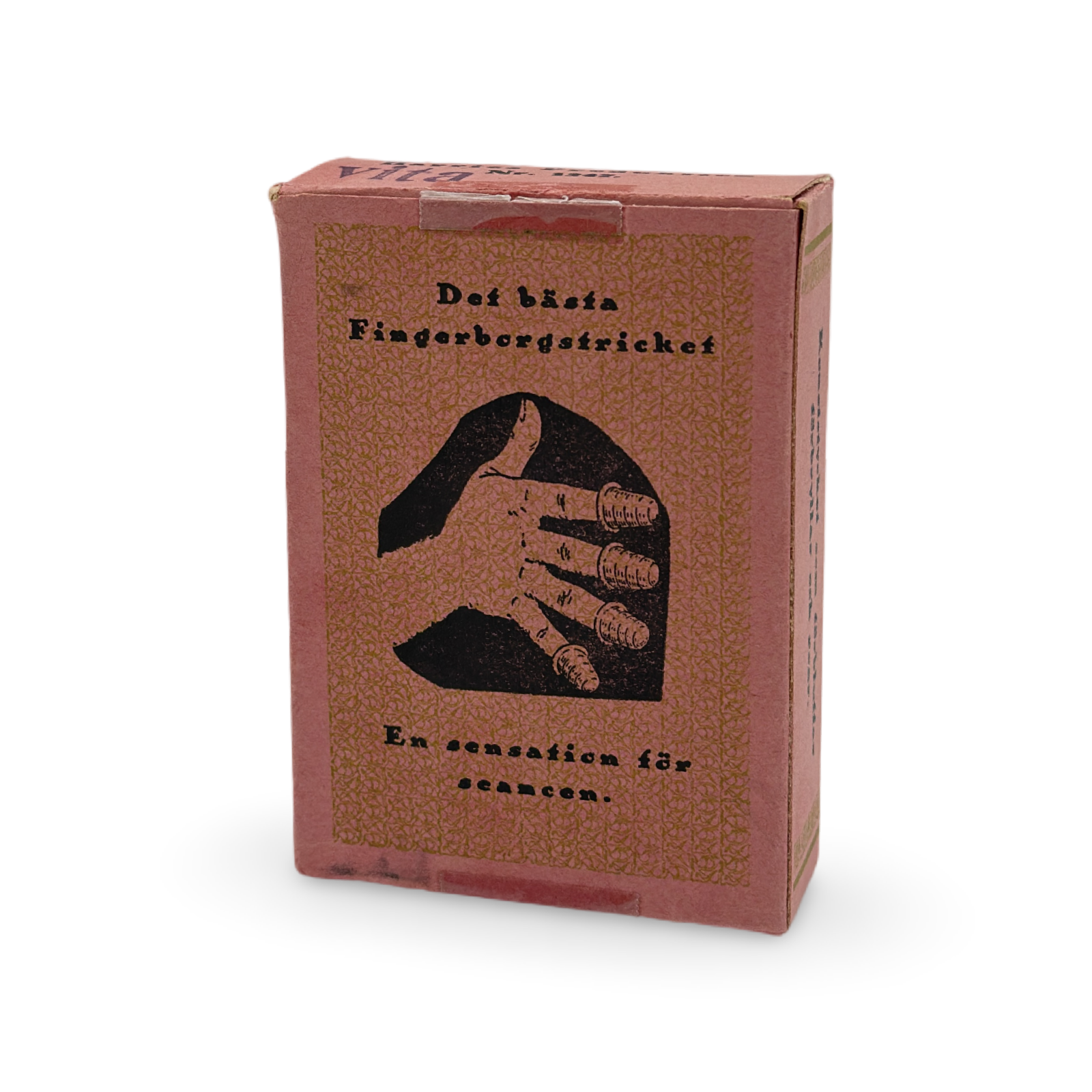 Harries Fingerborgstrick (Thimble Trick). Sweden: Harries Magic, ca. early–mid 20th century.