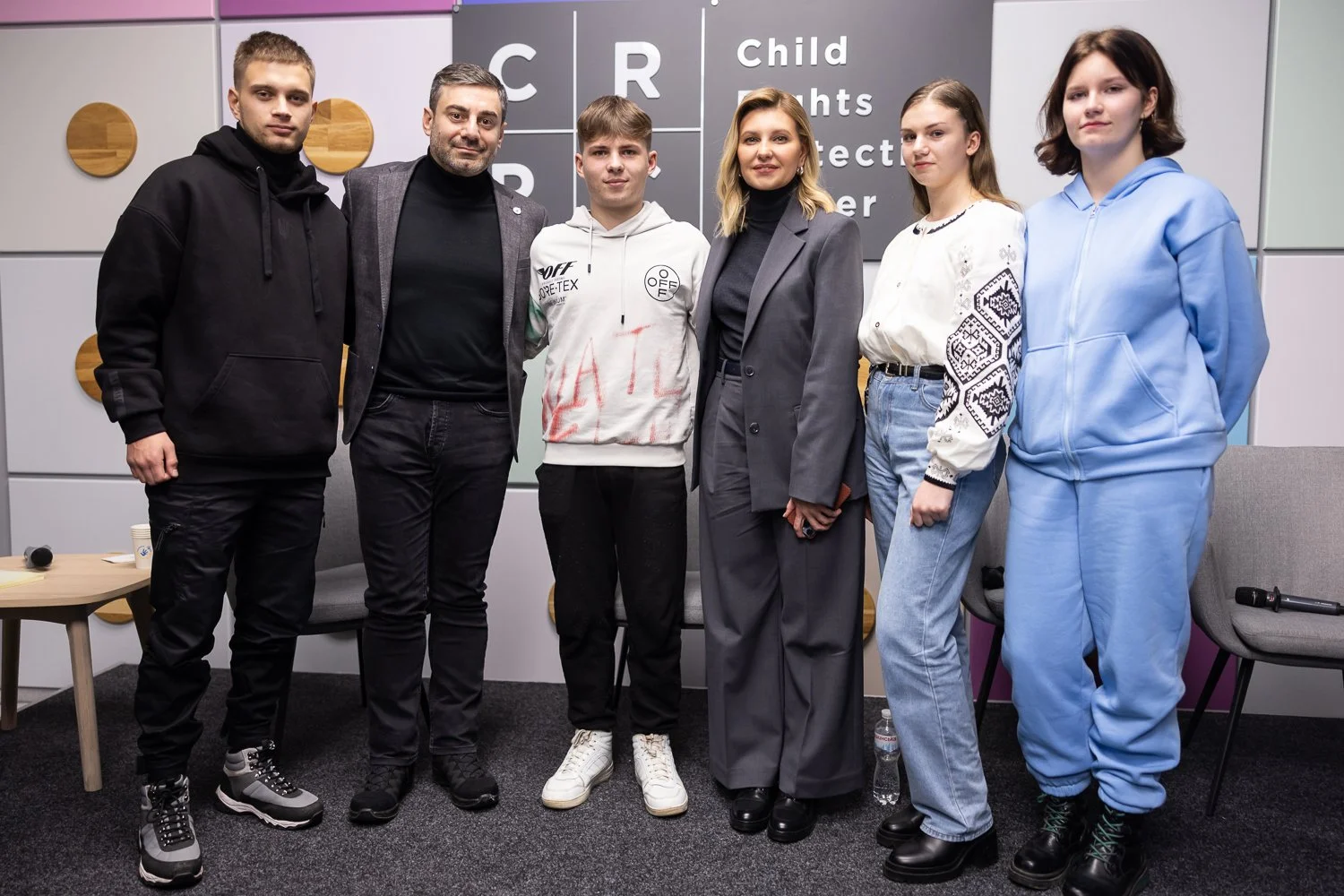 Bohdan Yermokhin, Sergey Cherednichenko, Valeriia Sydorova, Ombudsman & First Lady 01.jpg