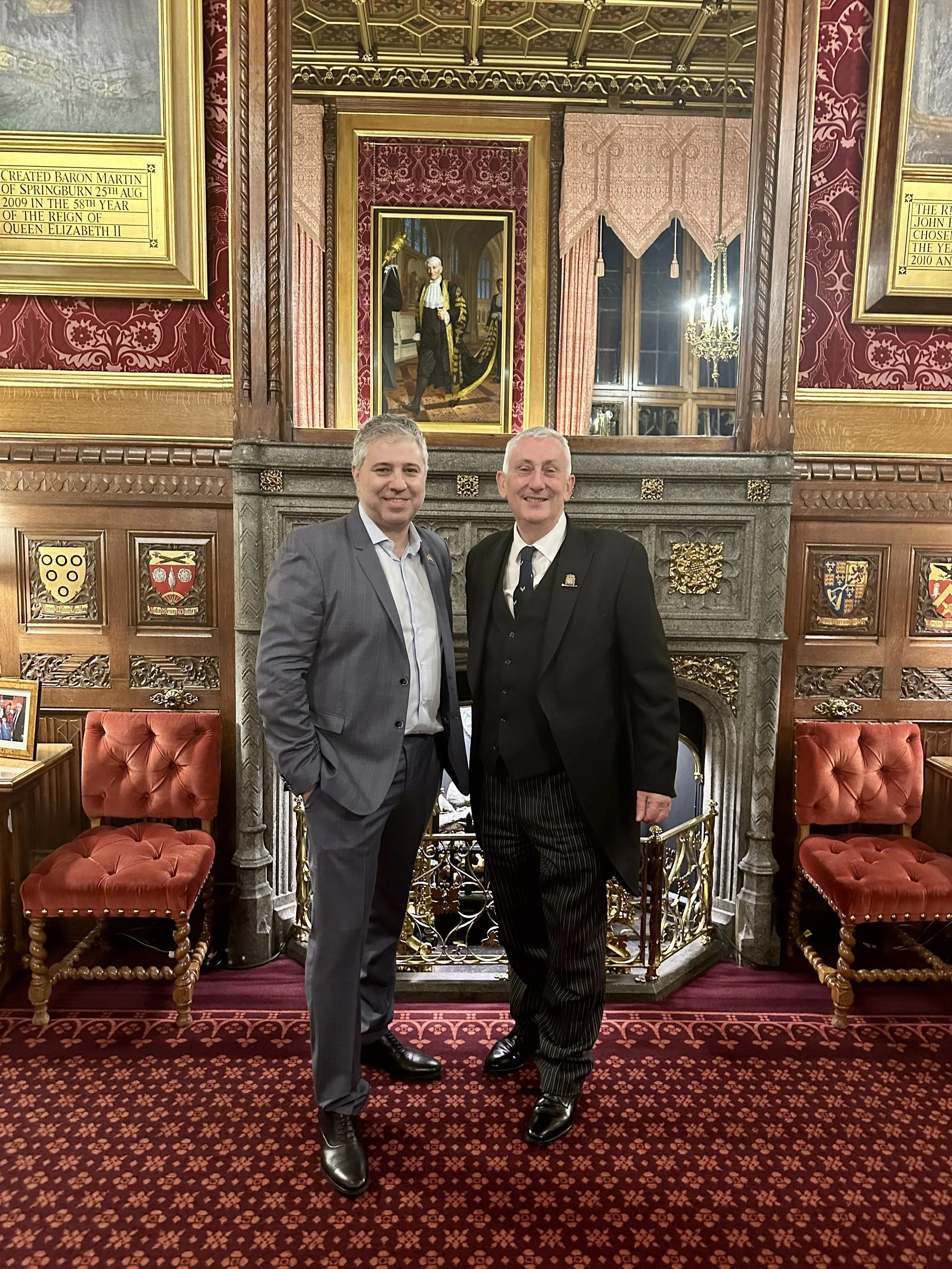 Speaker of the House of Commons, Sir Lindsay Hoyle MP & Evgeny.jpg