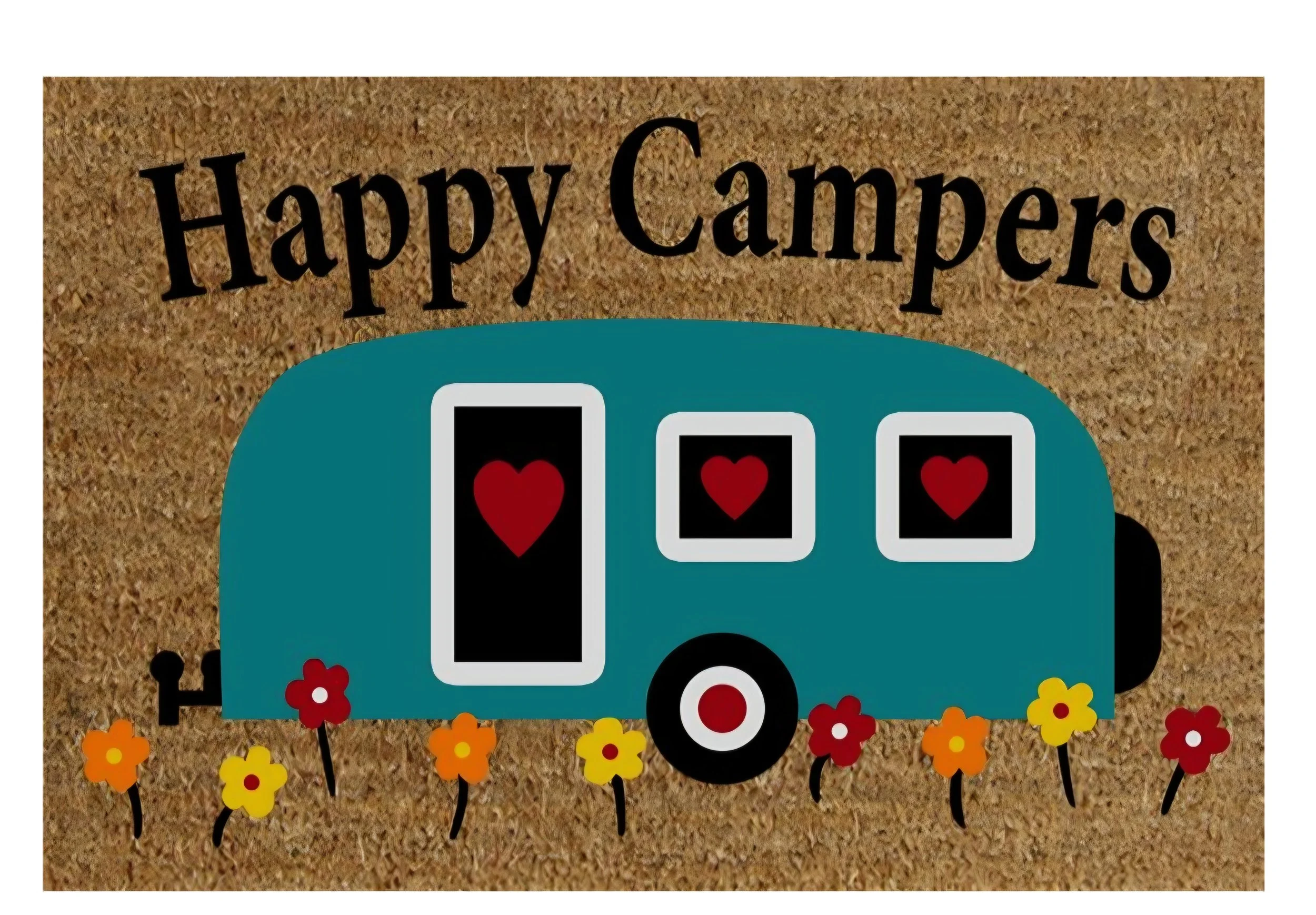 Happy Campers Door Mat