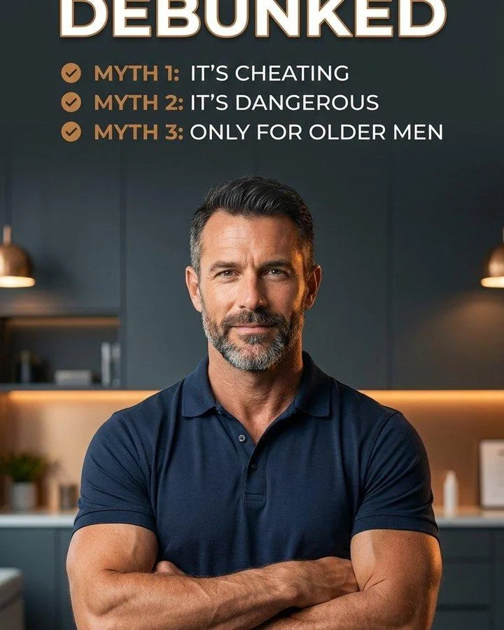 Let's clear the air on TRT. The myths out there are keeping men from getting the help they actually need.

MYTH: TRT makes you aggressive and emotional.
FACT: It's unbalanced hormones that cause mood swings. Proper TRT stabilizes them.

MYTH: Only ol