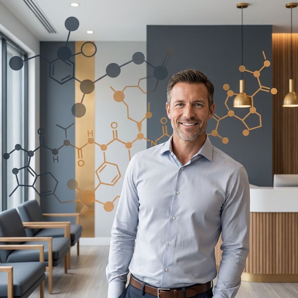 Have you heard of peptide therapy? It is one of the most exciting areas in men's health and wellness right now. Peptides are short chains of amino acids that signal your body to do specific things like burn fat, build muscle, improve cellular repair,