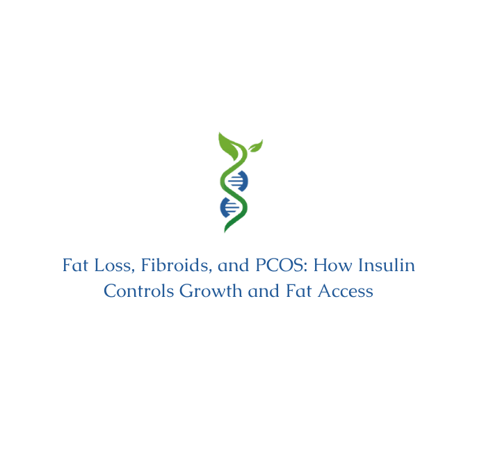 Fat Loss, Fibroids, and PCOS: How Insulin Controls Growth and Fat Access