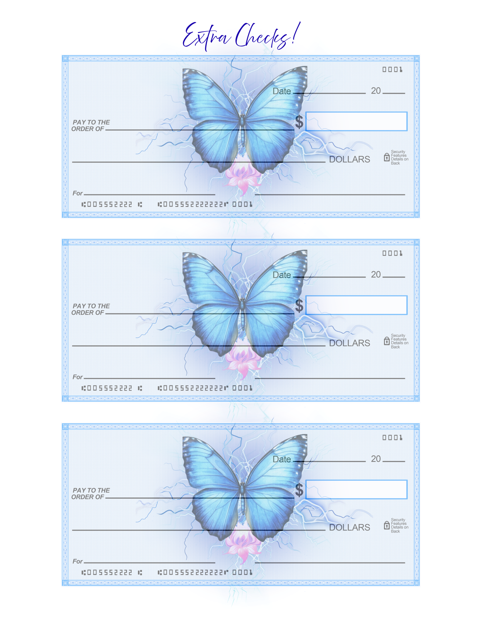 Additional Checks and Pages!