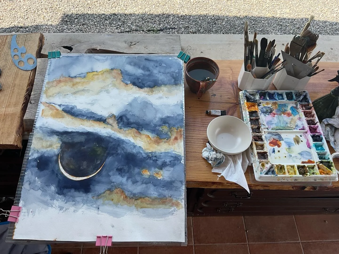 More detail in the clouds and glow&hellip;. Foreground when it&rsquo;s cooler!