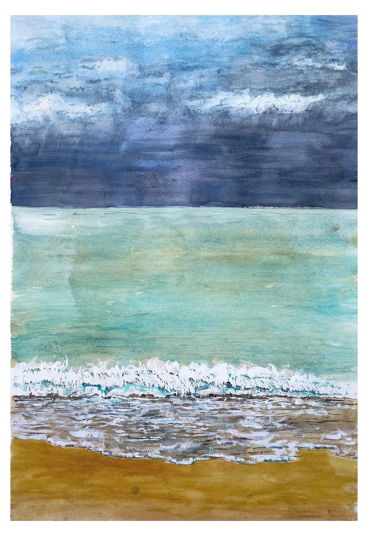 133. luscious seas
watercolour on Arches rough 300gsm
€400