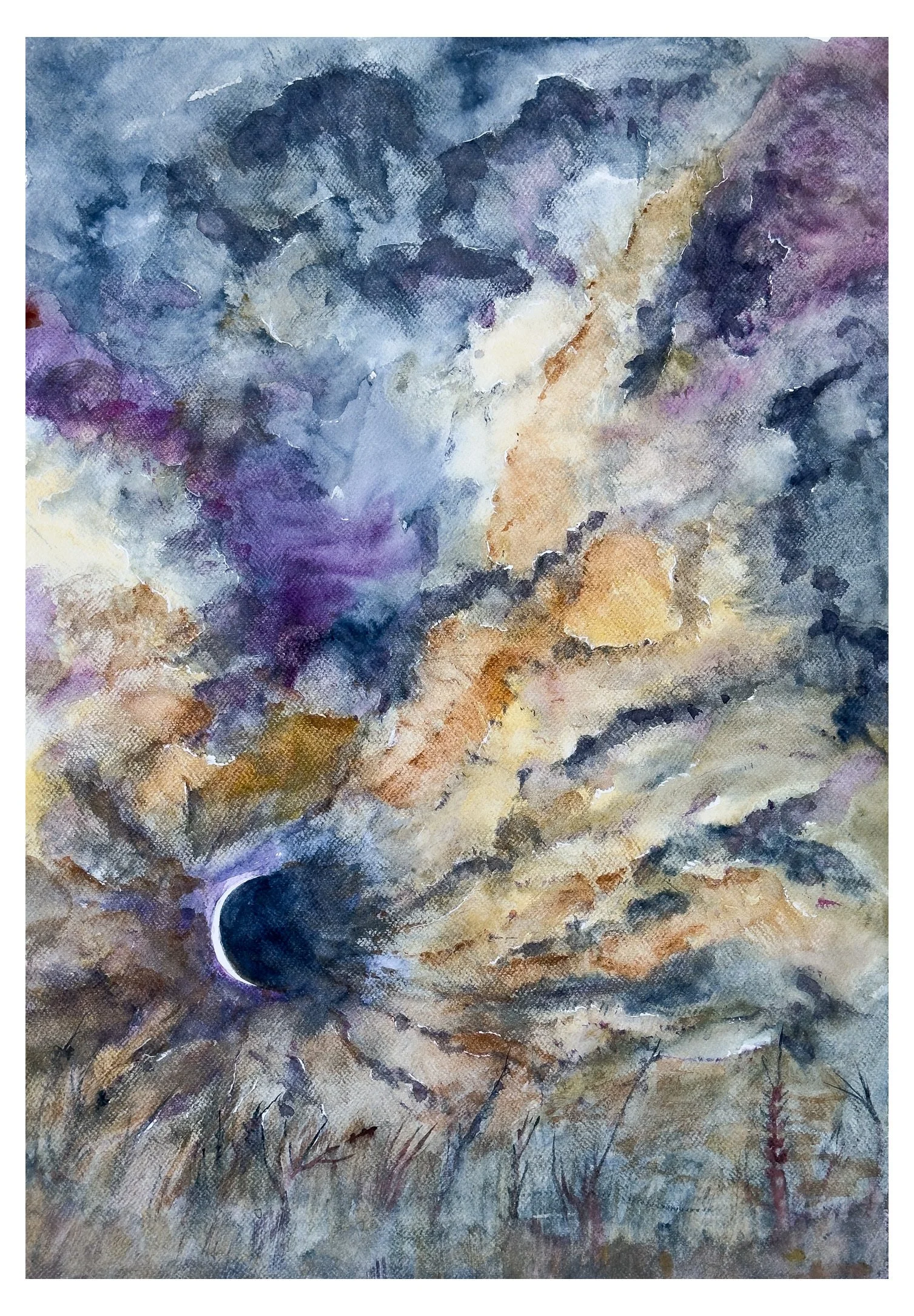 207. Eclipse 2
watercolour on Arches rough 300gsm
€450